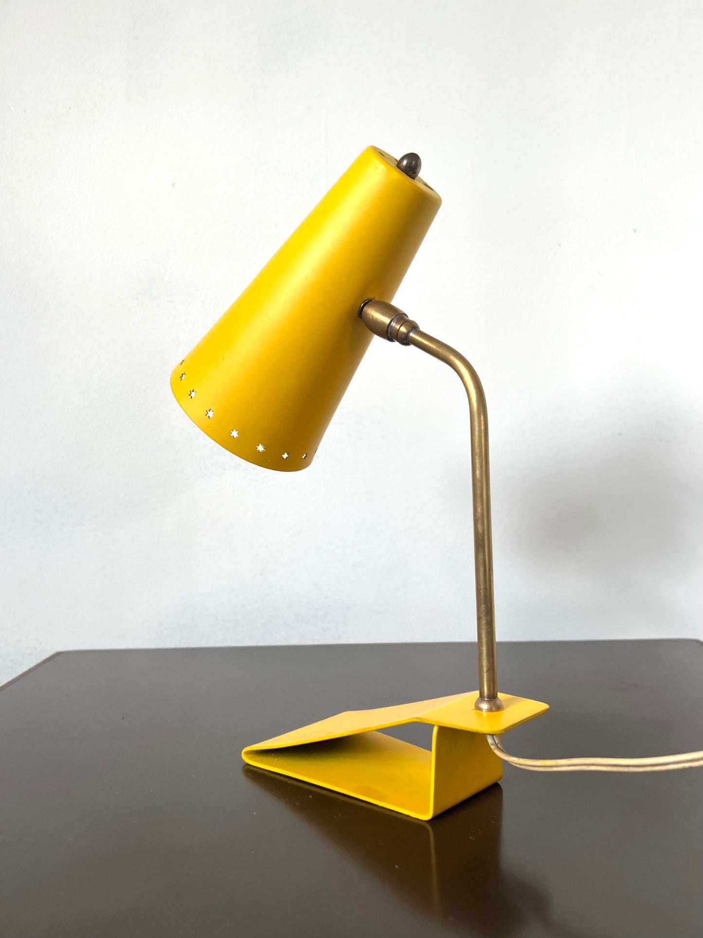 Mid Century Yellow Desk Lamp by Hala Zeist