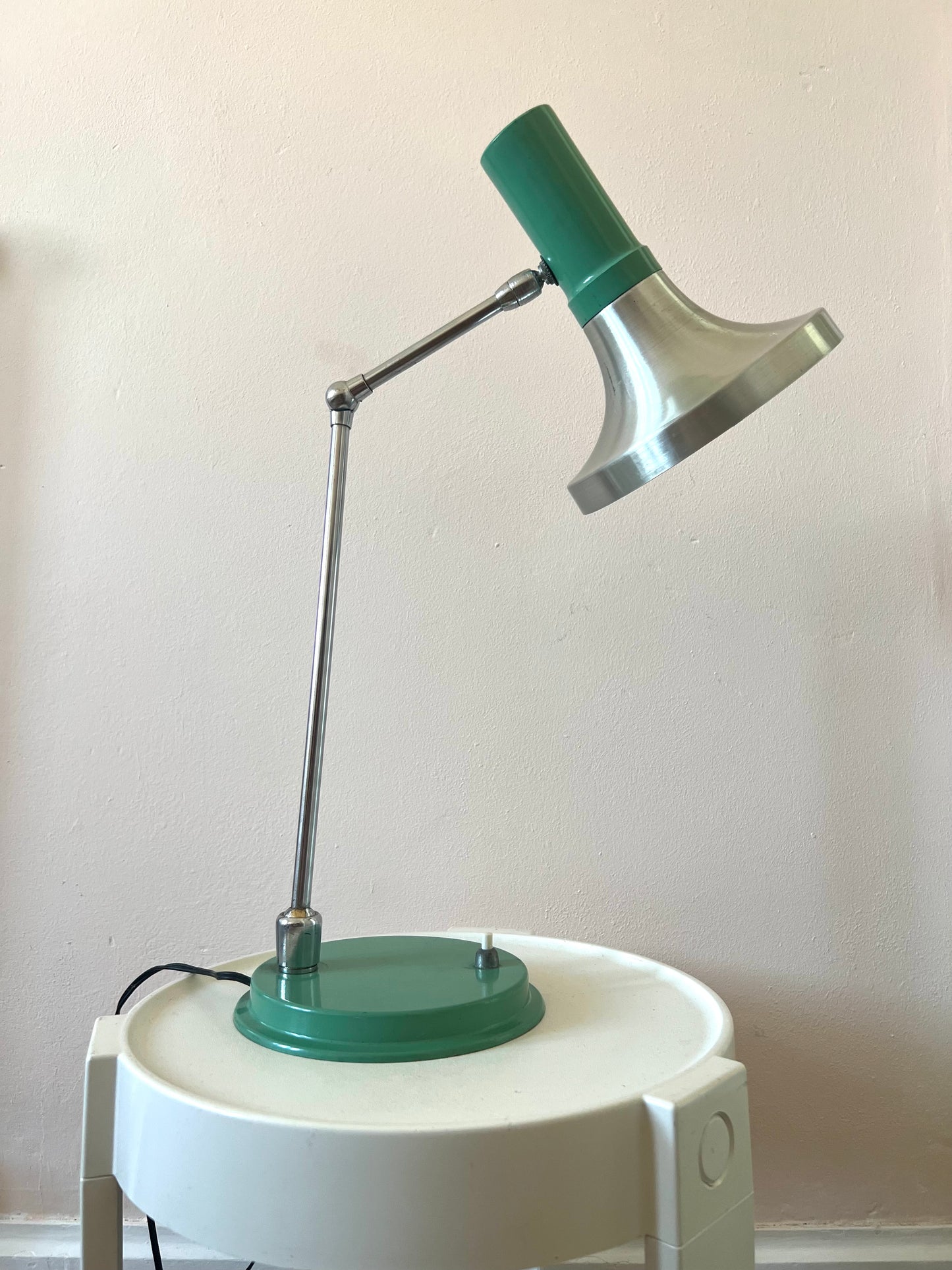 Mid Century Adjustable Table Lamp in the manner of Stilux Milano