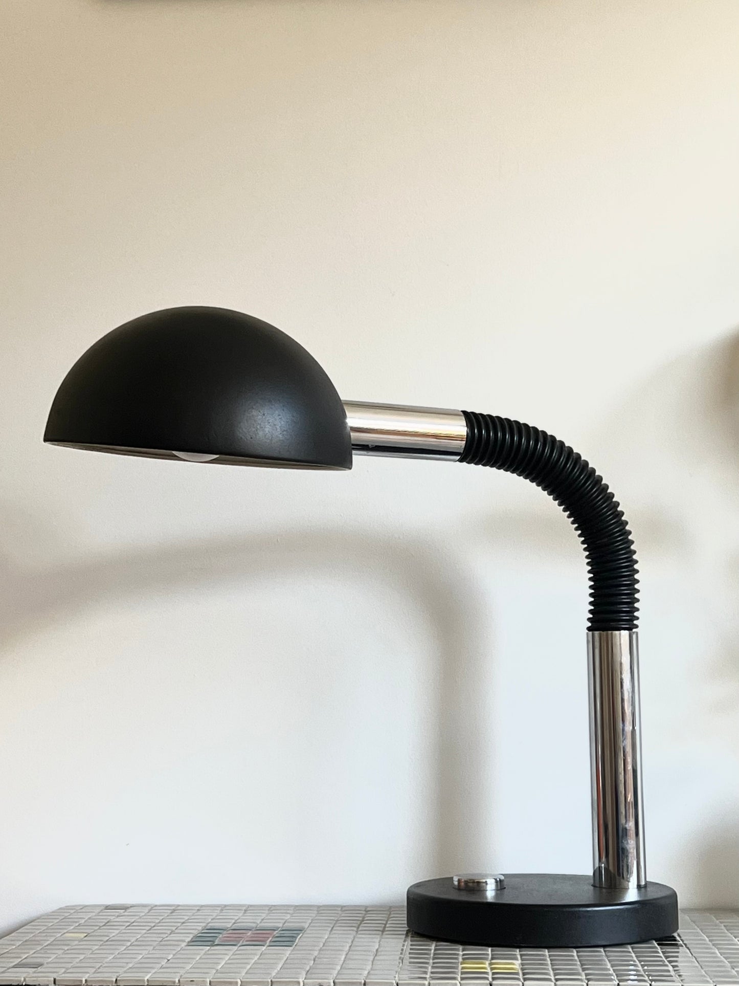 Vintage Mid Century Space Age XL Table Lamp By Hillebrand