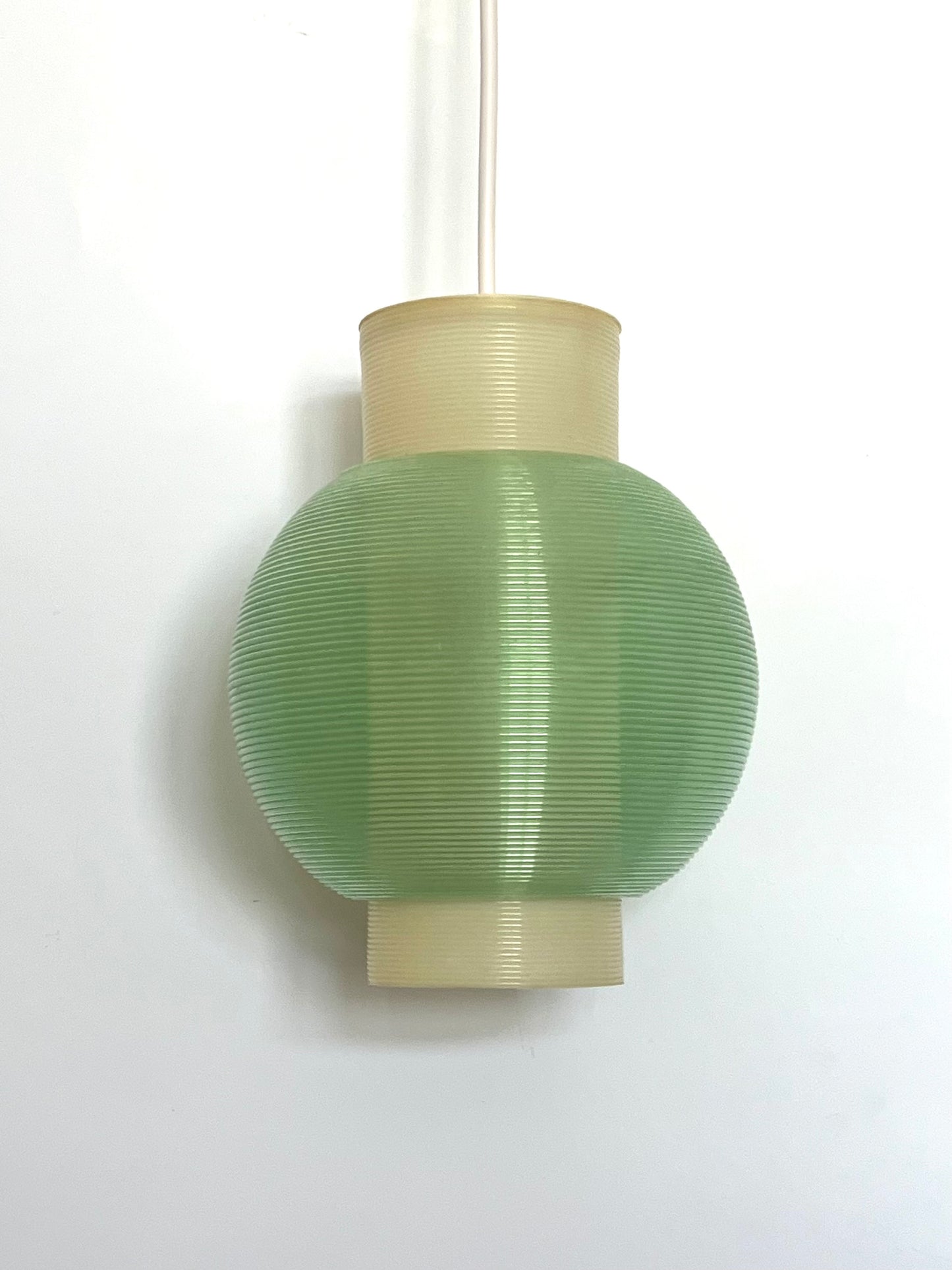 Rare Mid-Century Modern Rotaflex Pendant Lamp by Yasha Heifetz USA 1960s