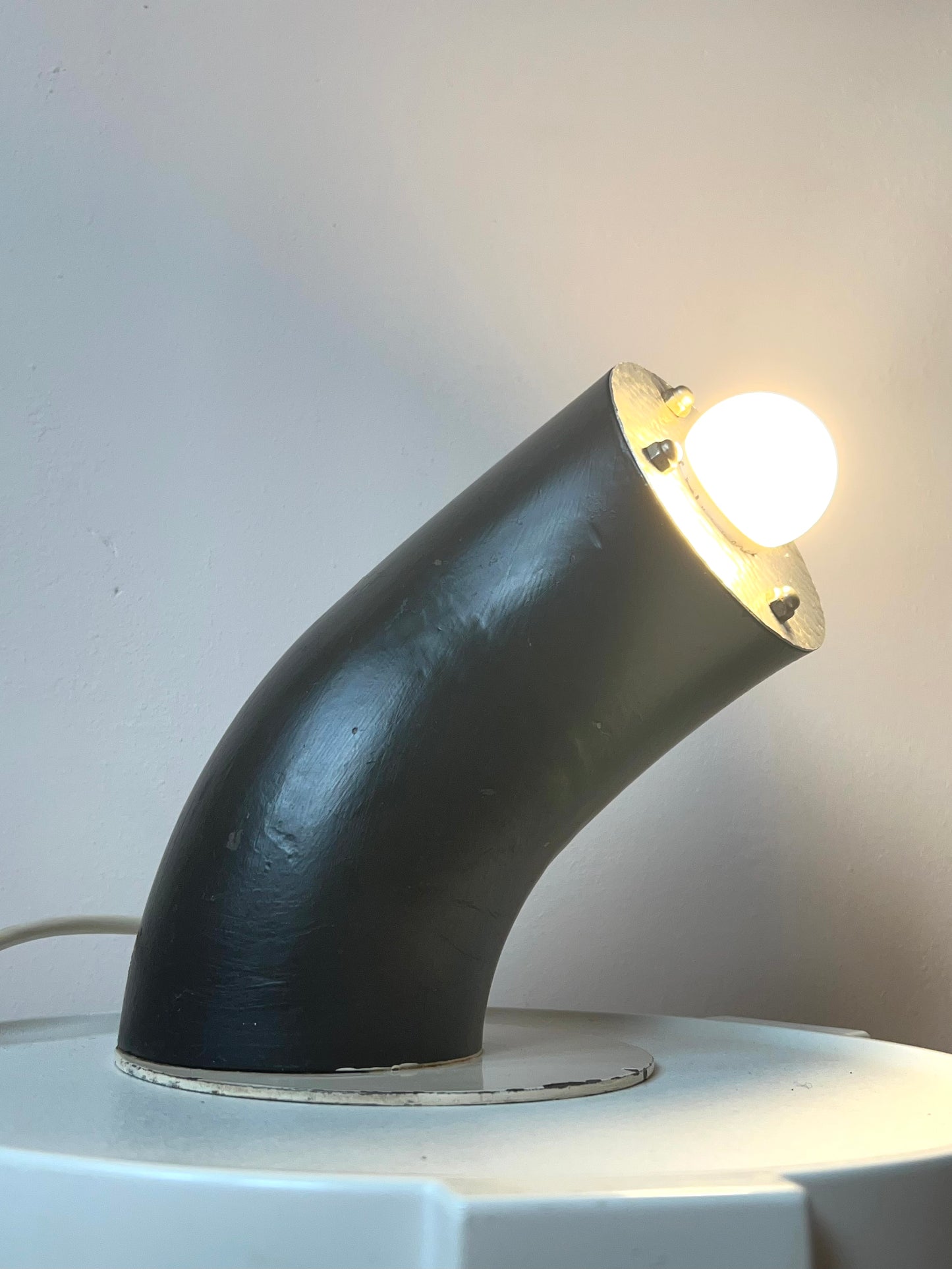 Mid Century Sculptural Tubular Table Lamp