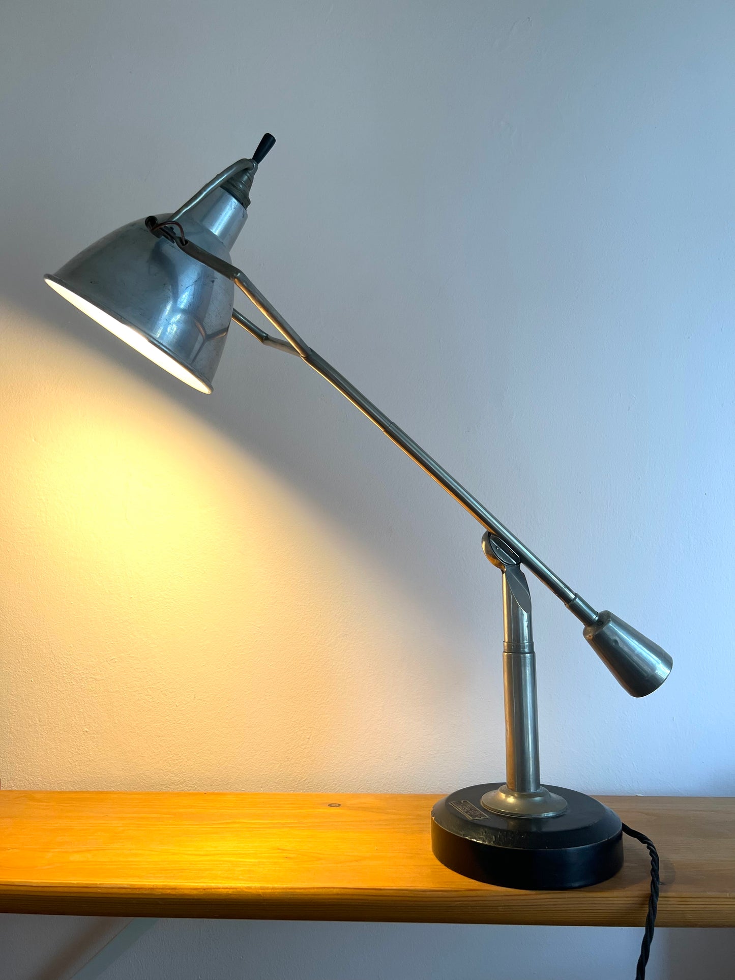 Art Deco Modernist Table Lamp by Edouard Wilfred Buquet