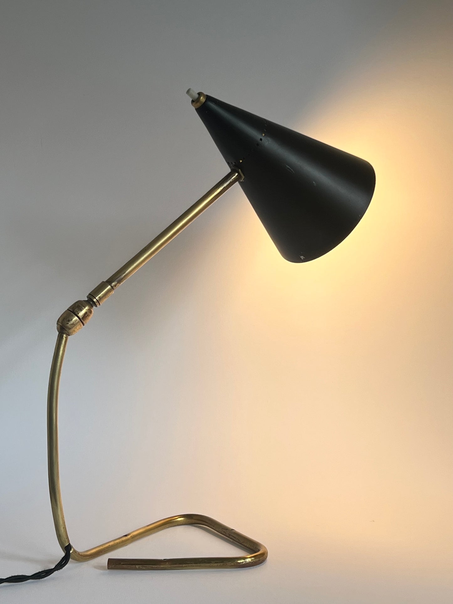 Mid Century Italian Gilardi & Barzaghi Cocotte Table Lamp