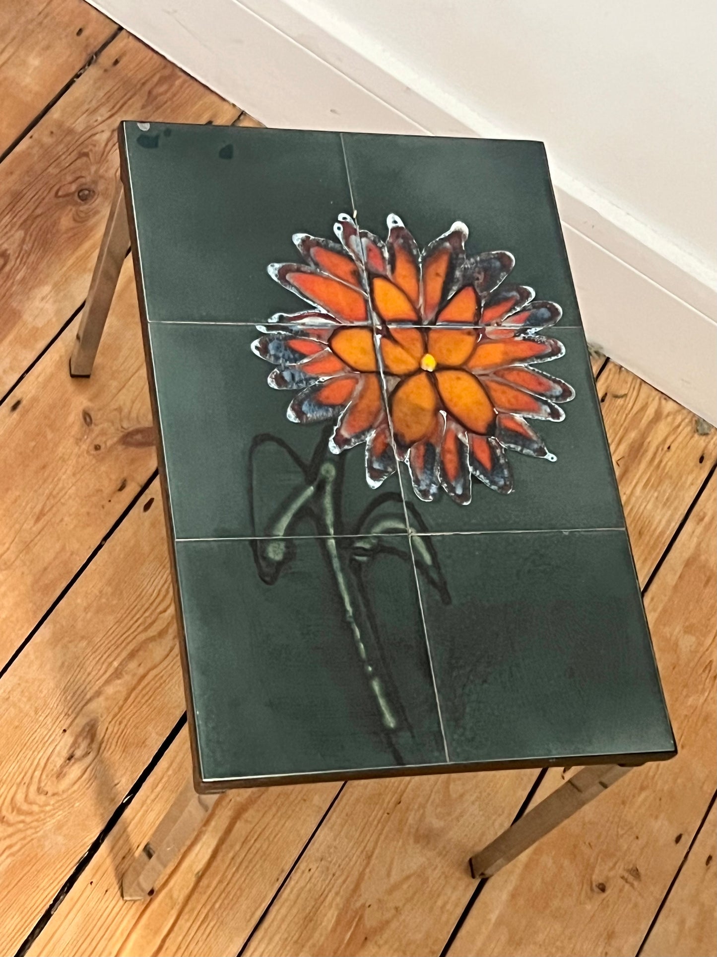 Mid Century Tiled Side Table 
By Juliette Belarti for Adri