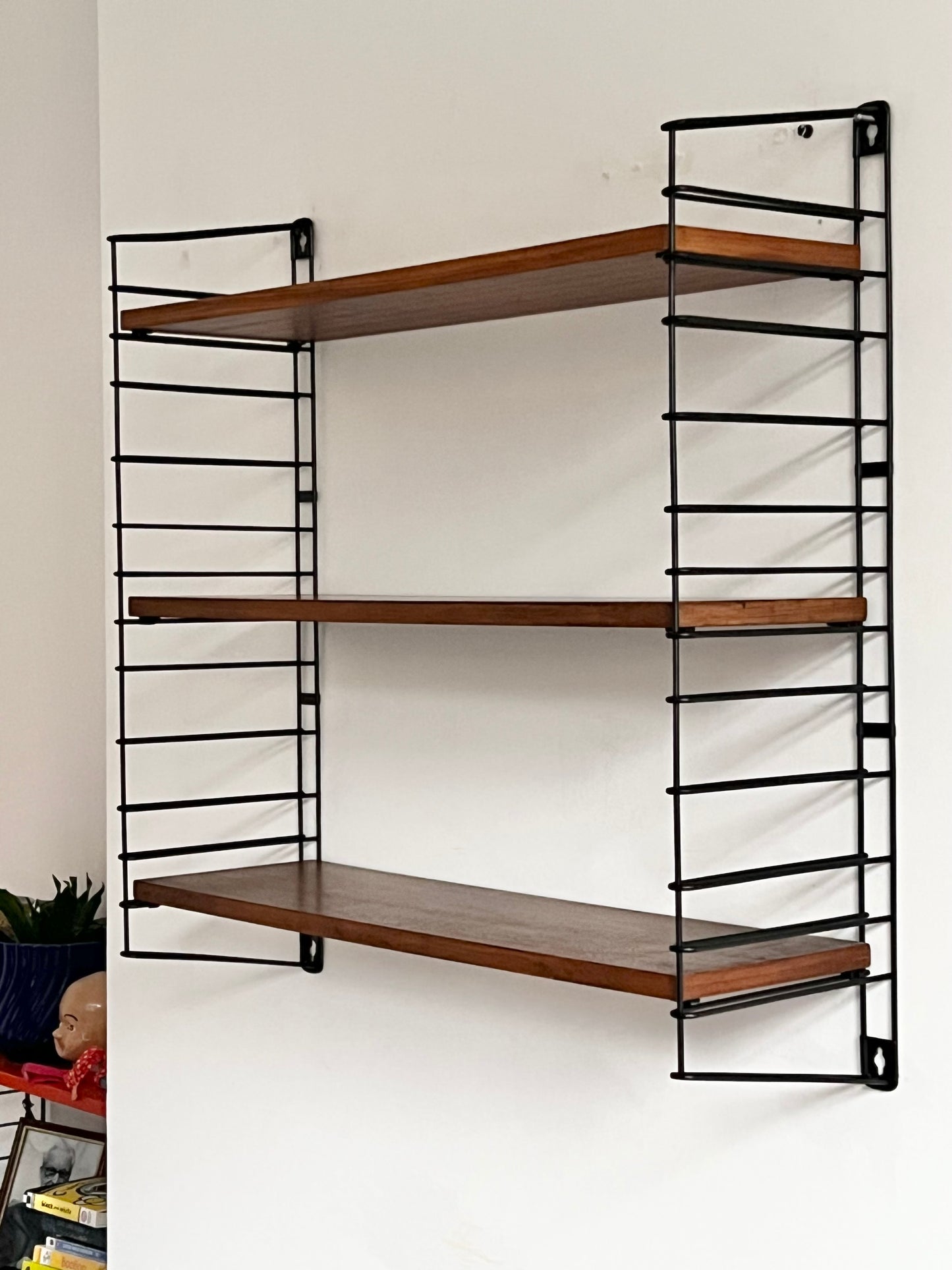 Vintage Mid Century Tomado String Shelving Unit