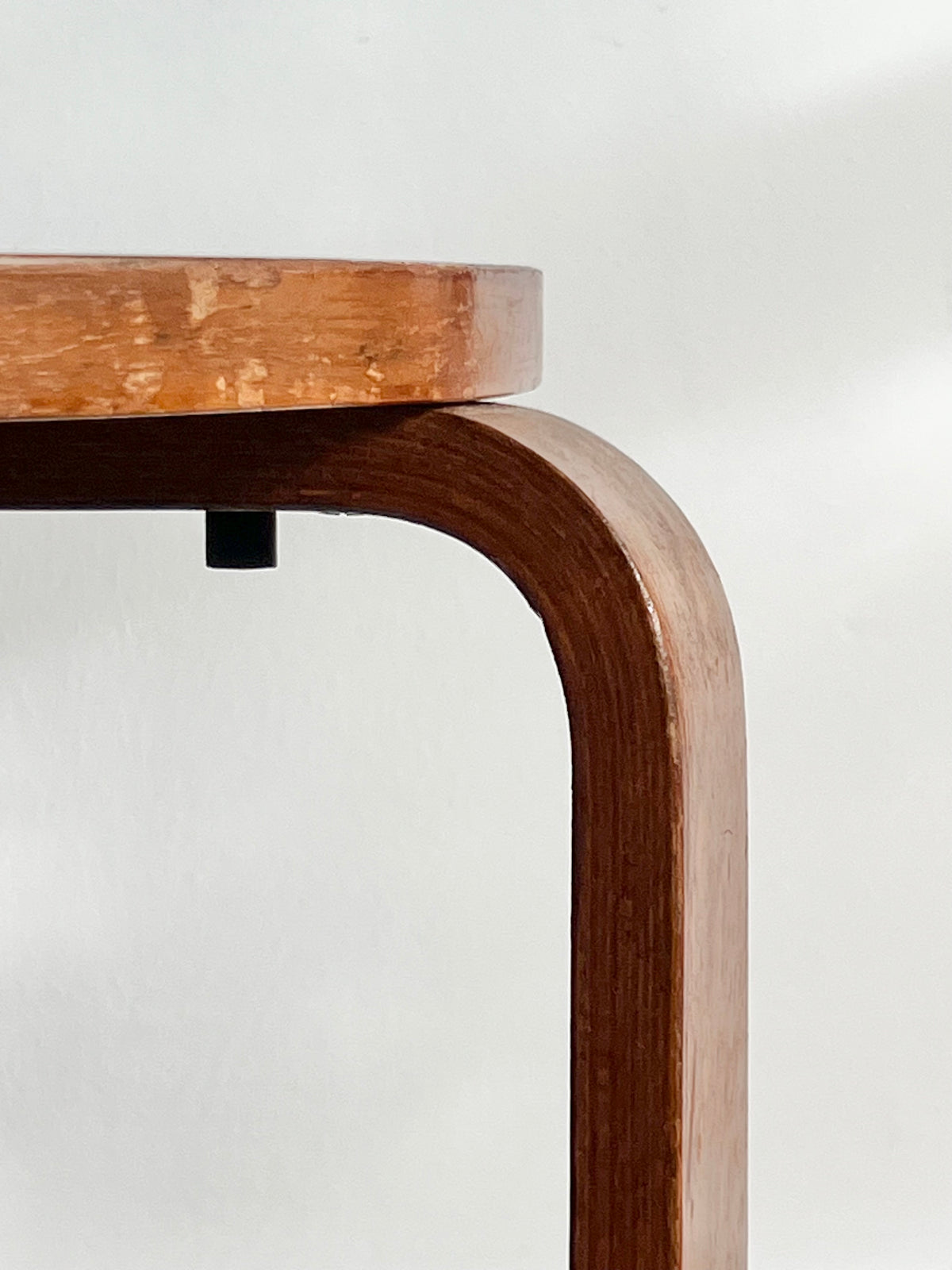 Vintage Mid Century Bentwood Alvar Aalto Style Side Table