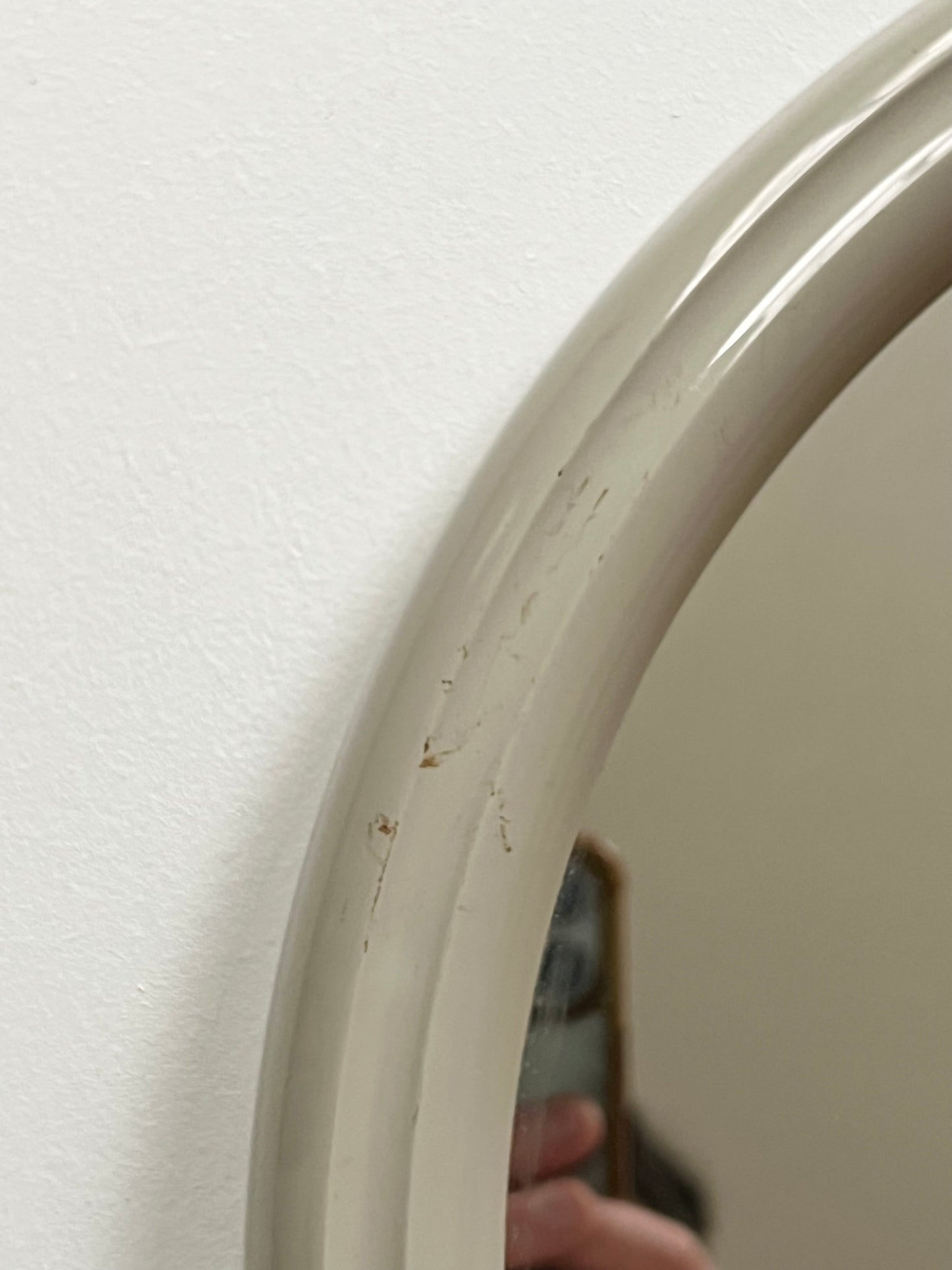 Mid Century Space Age Grey Plastic Mirror