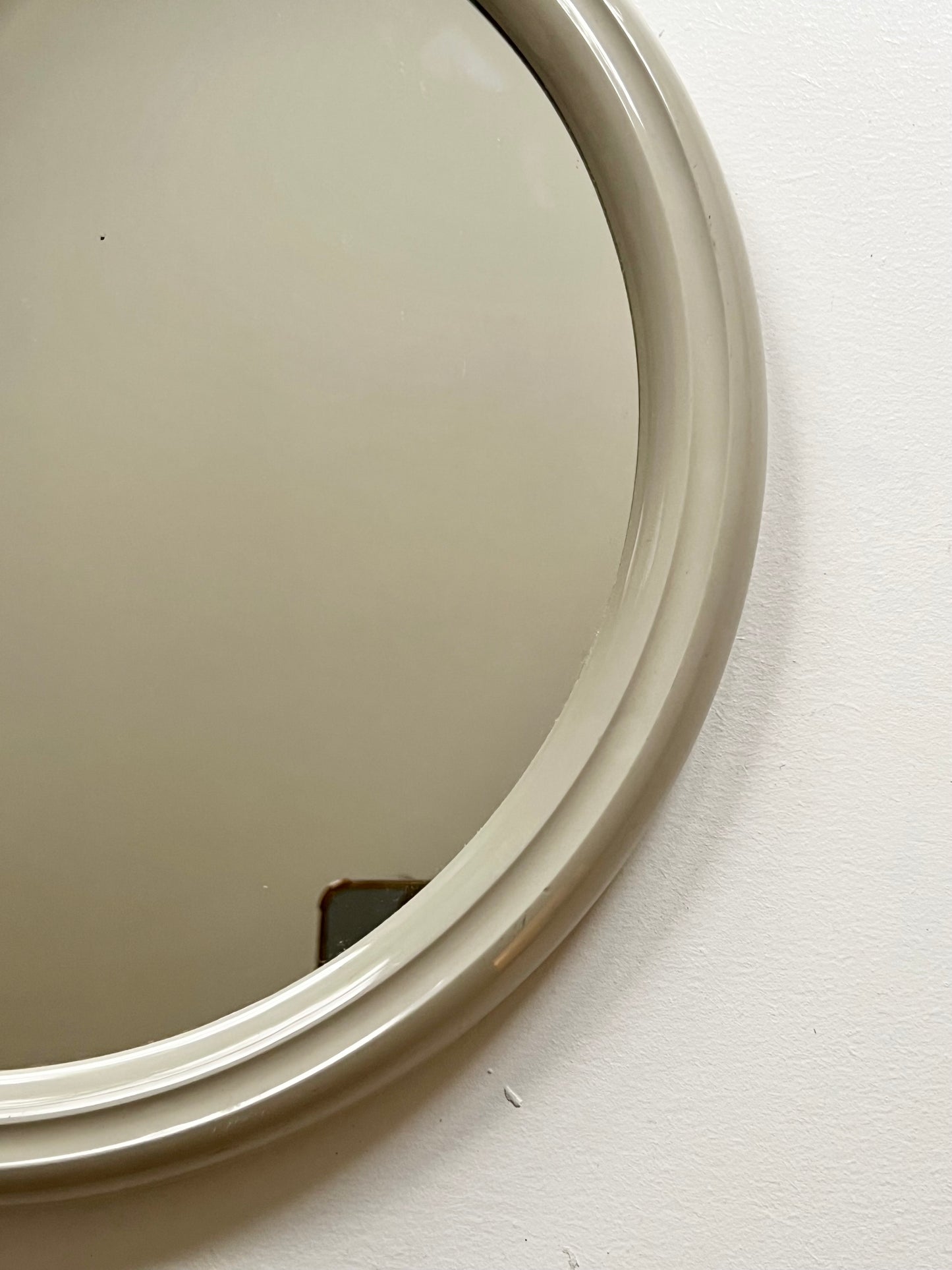 Mid Century Space Age Grey Plastic Mirror