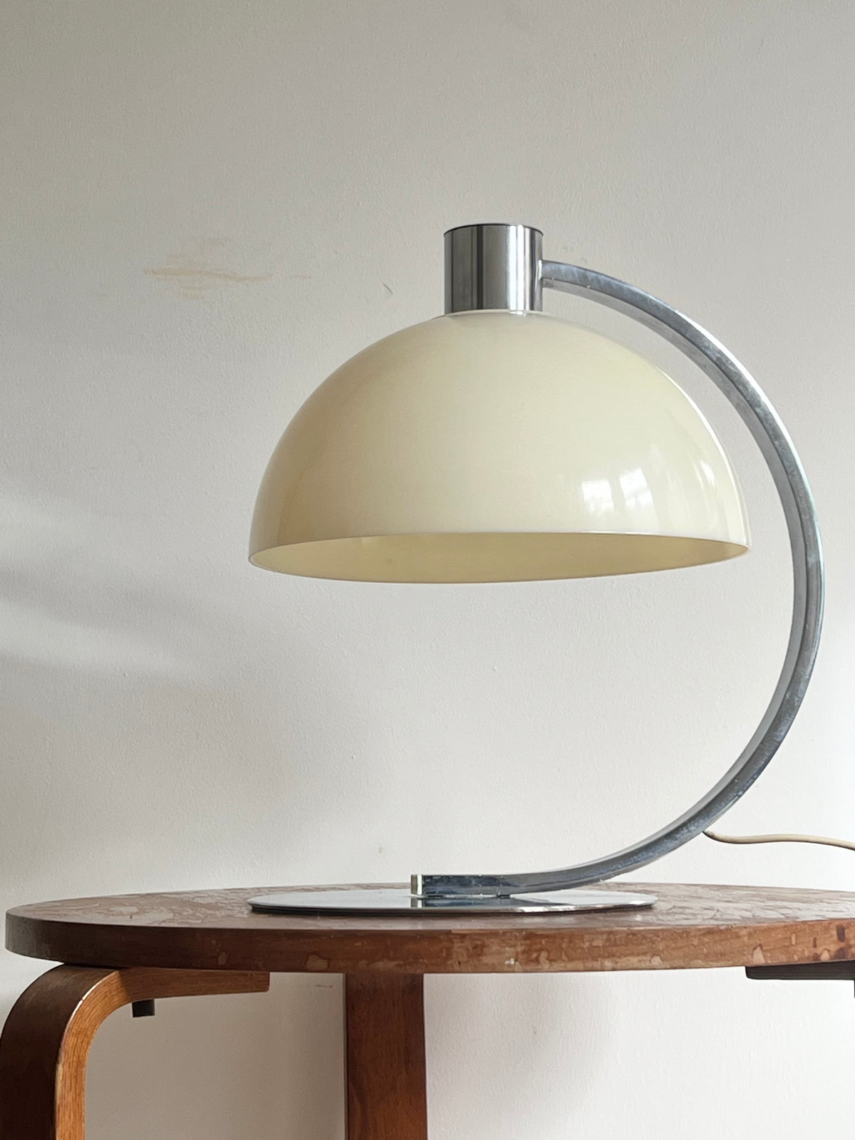 Mid Century 70’s Perspex & Chrome Table Lamp