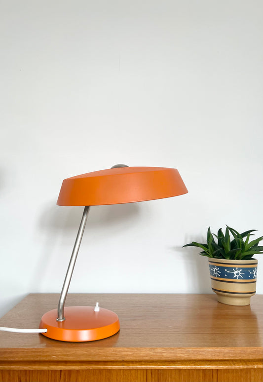 Mid Century Orange Table Lamp