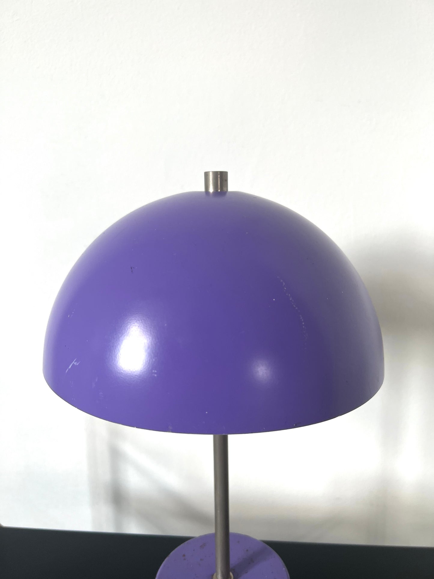 Mid Century Purple Mushroom Lamp