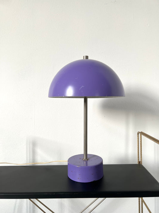 Mid Century Purple Mushroom Lamp