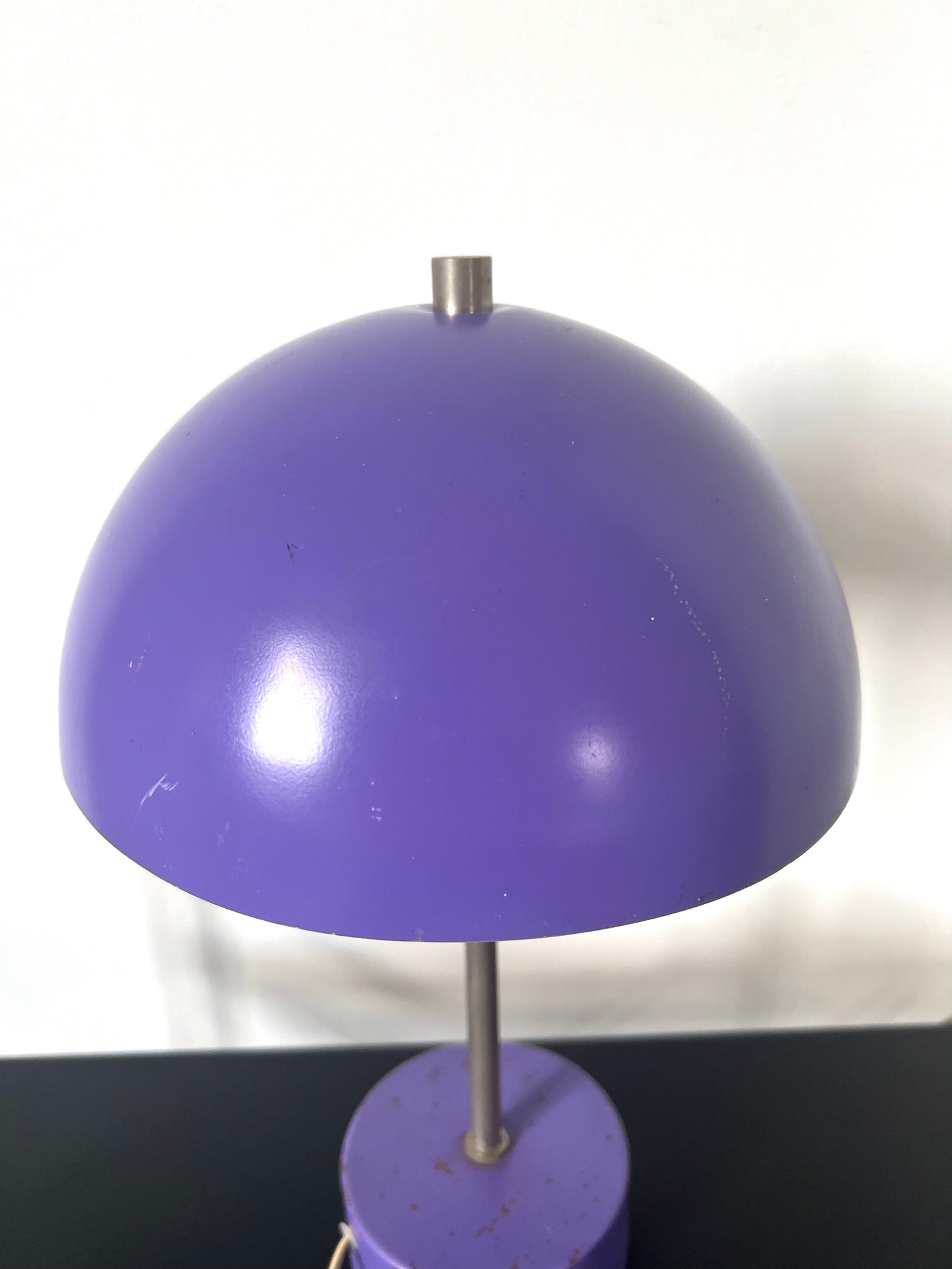 Mid Century Purple Mushroom Lamp