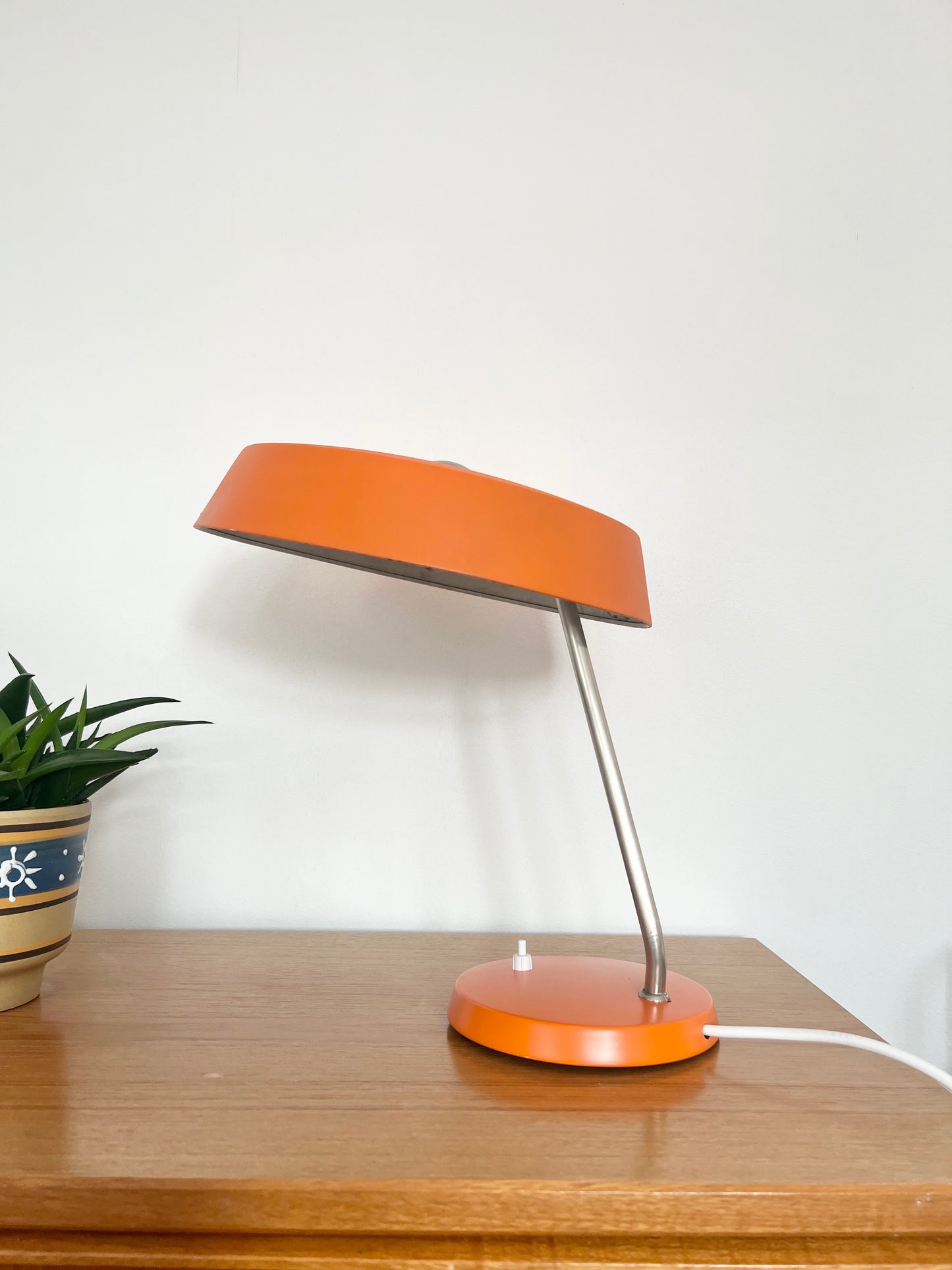 Mid Century Orange Table Lamp