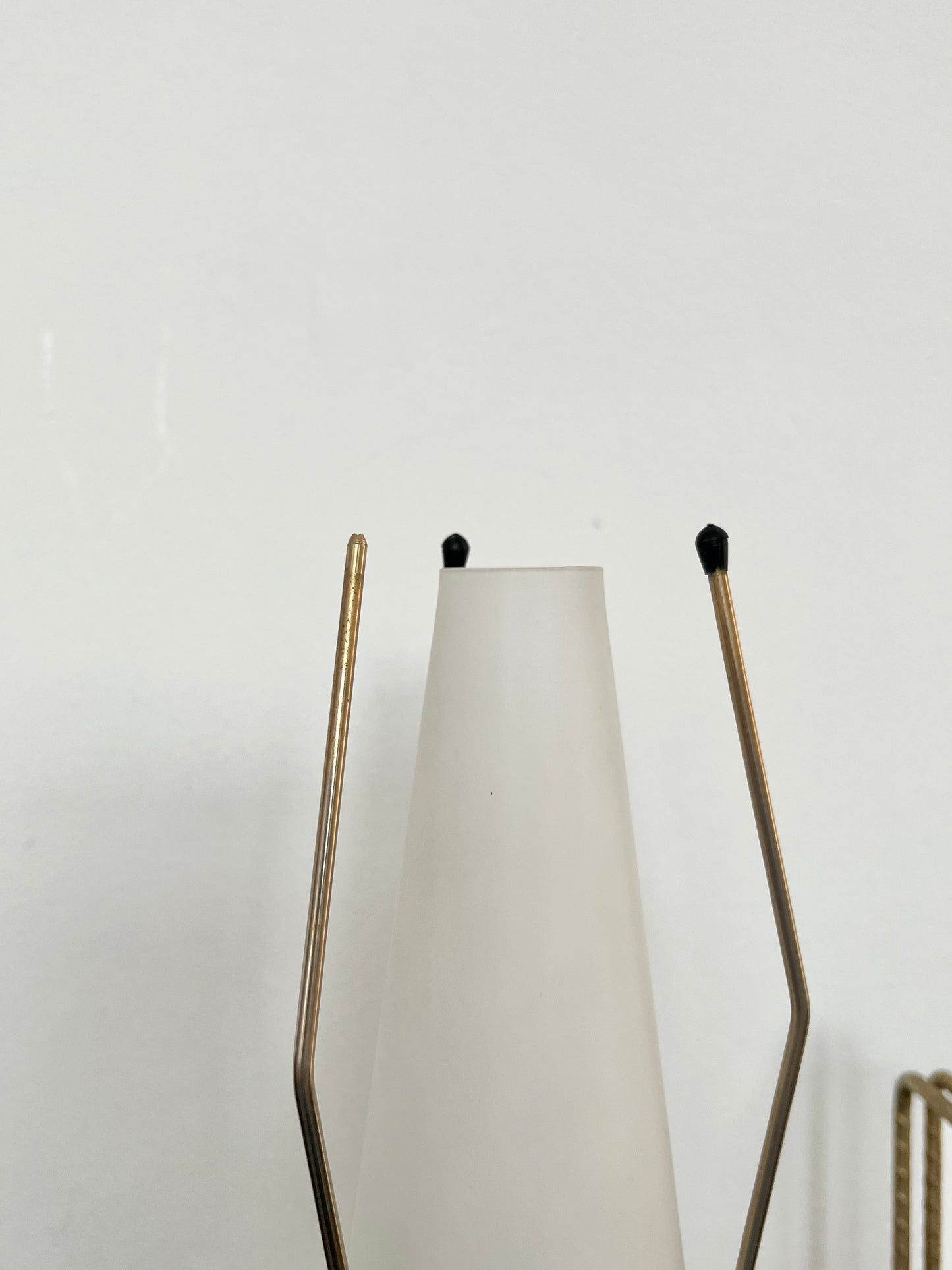 Mid Century Brass Tripod Lamp