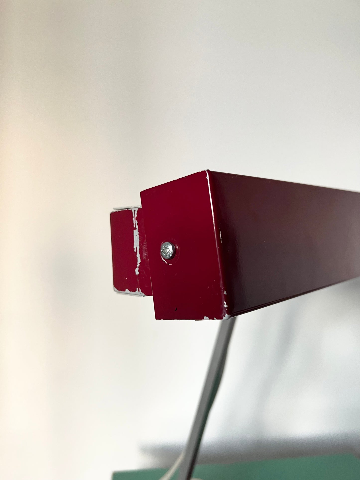 Mid Century Burgundy Red Space Age Desk lamp