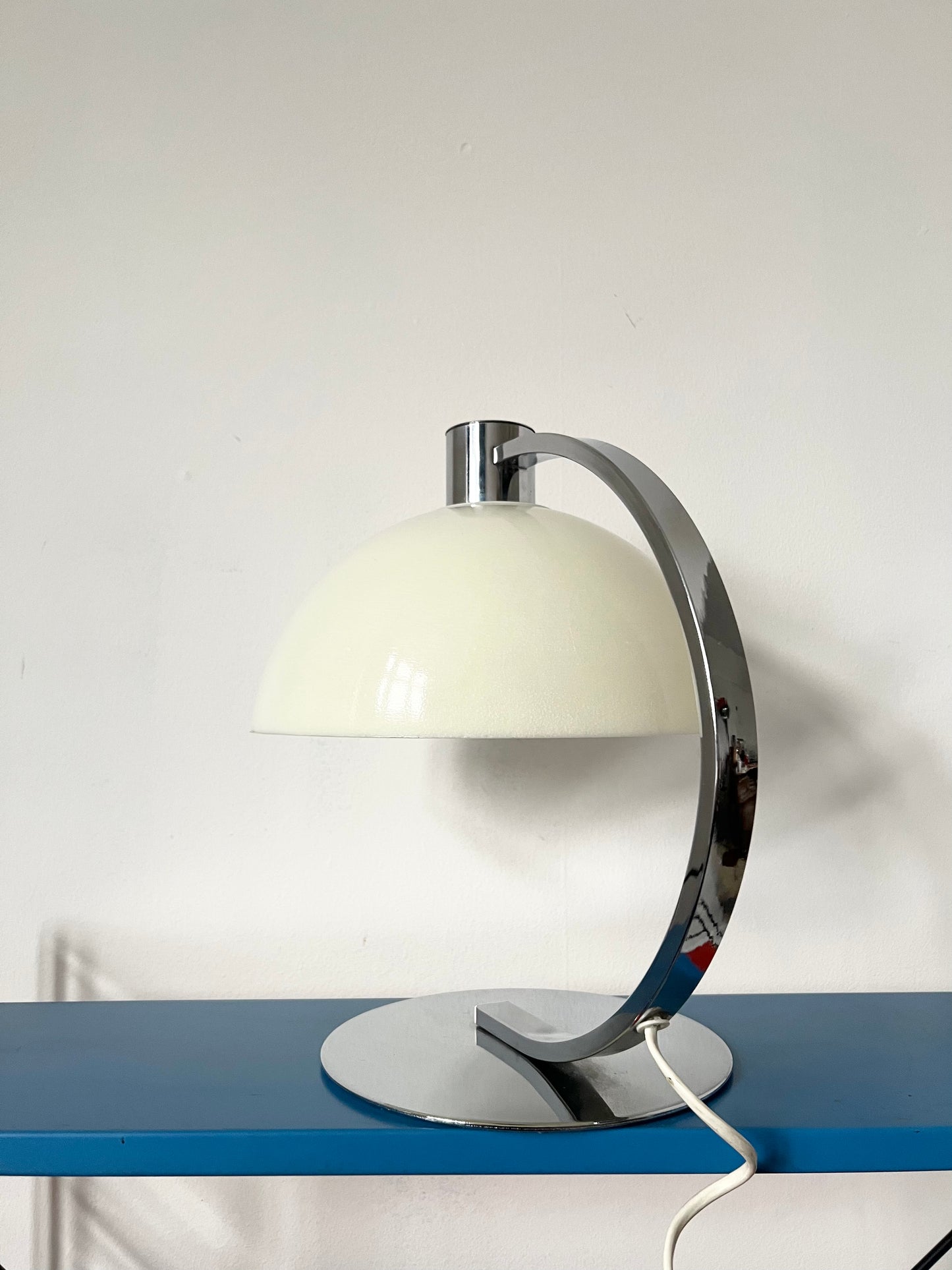 Mid Century 70’s Guzzini style Chrome Table Lamp