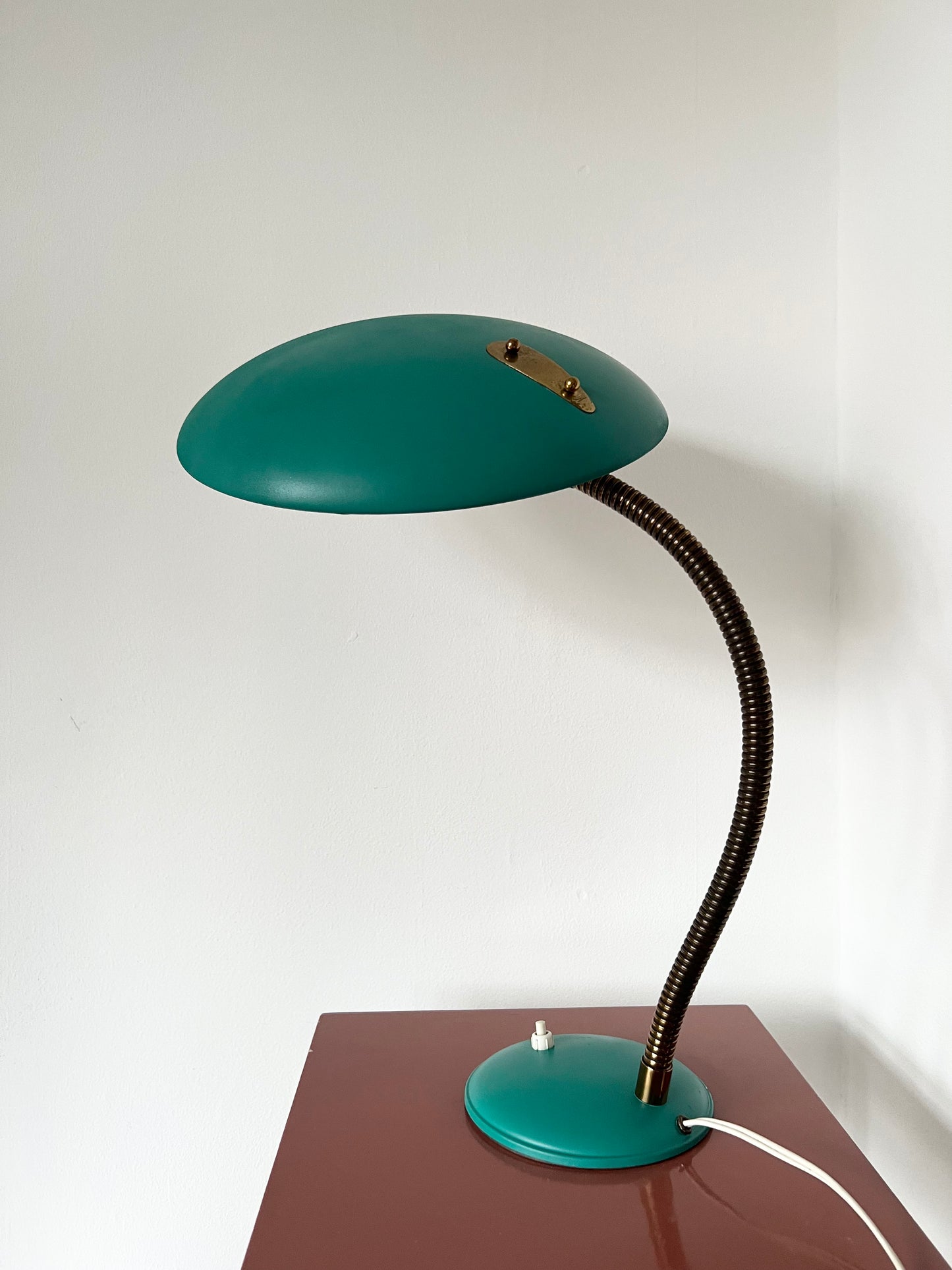 Mid Century UFO Saucer Shade Table Lamp