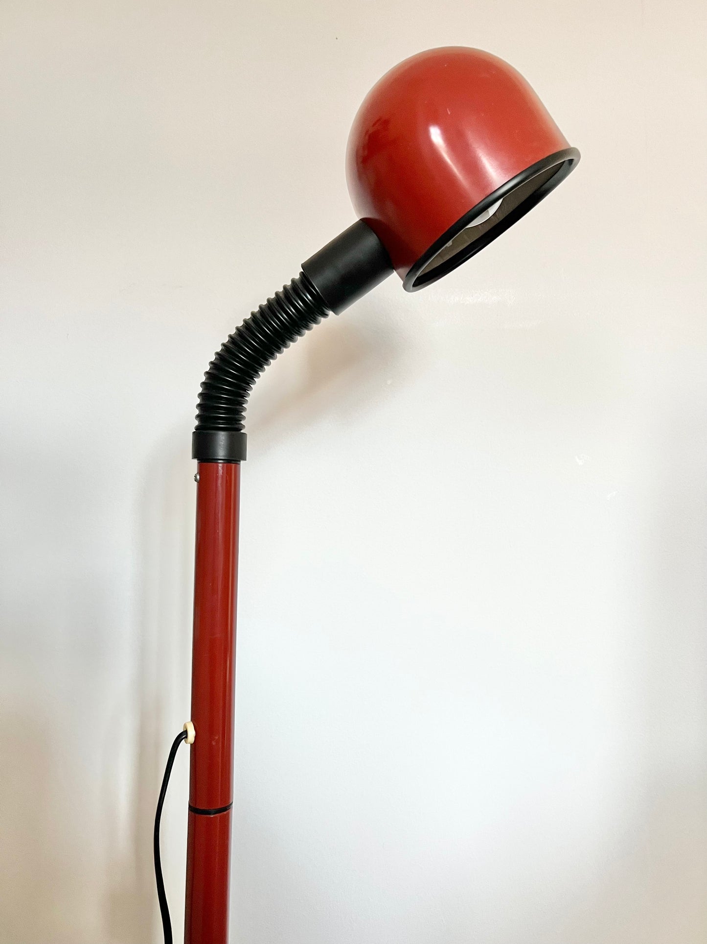 Postmodern Red & Black Floor Lamp by Alda