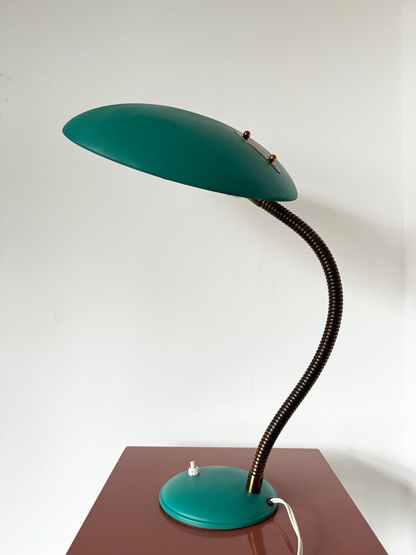 Mid Century UFO Saucer Shade Table Lamp