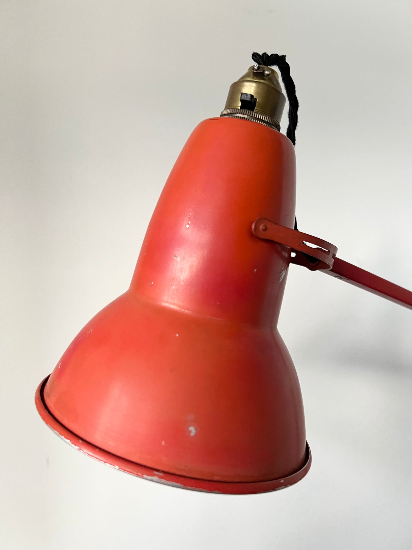 Vintage Herbert Terry Anglepoise 1227 Red Desk Lamp