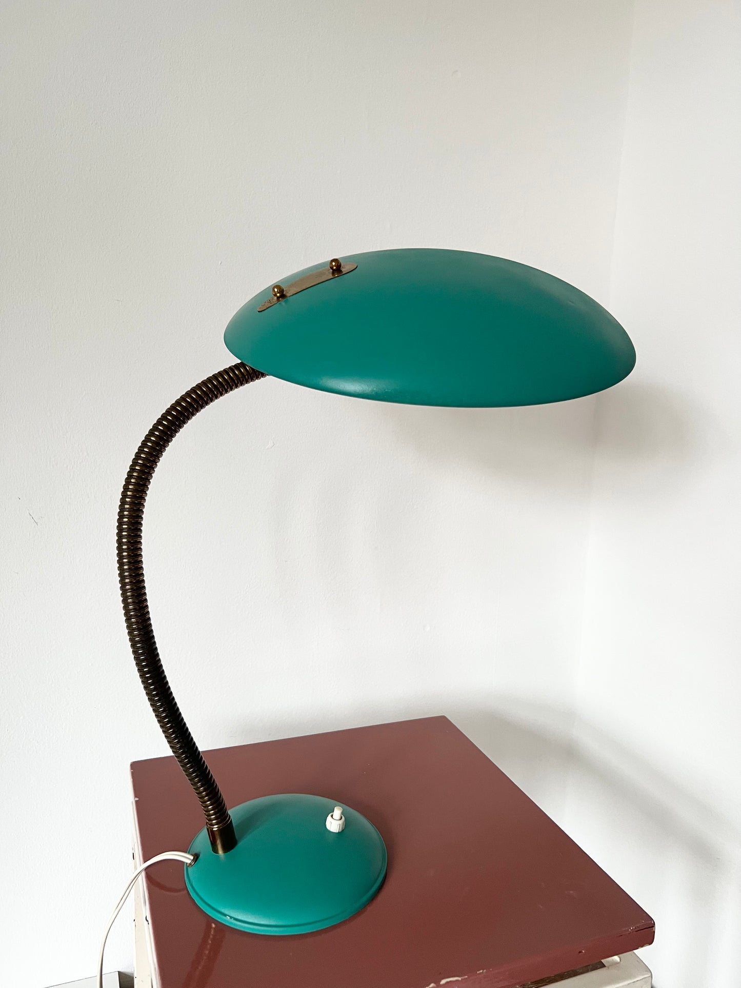 Mid Century UFO Saucer Shade Table Lamp