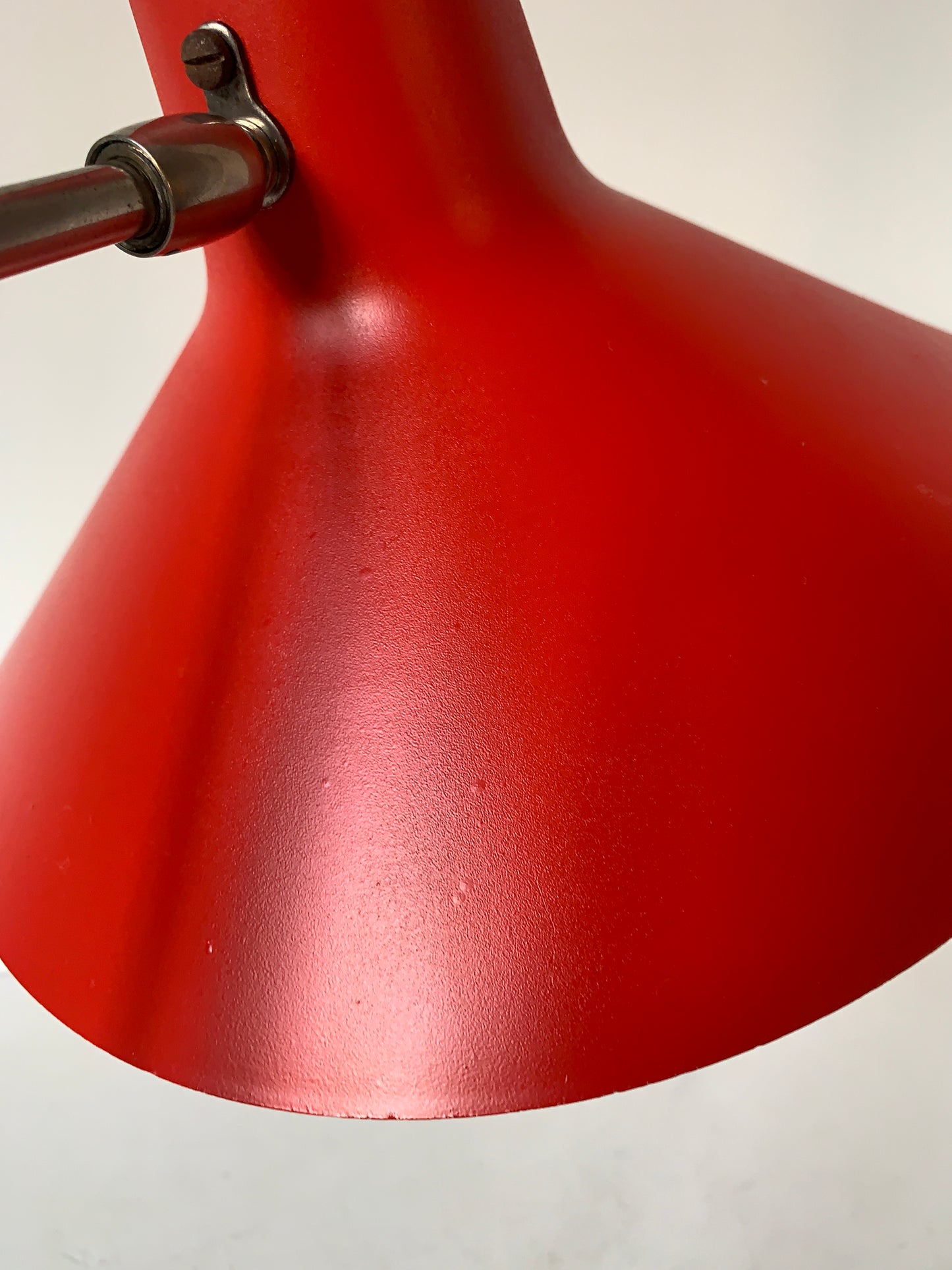 Mid Century Red & White Table Lamp By SIS