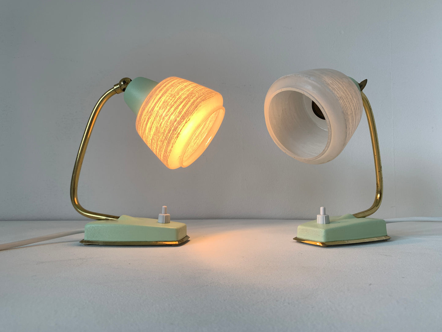 Pair Of Mid Century Modern Desk/Bedside Lamps