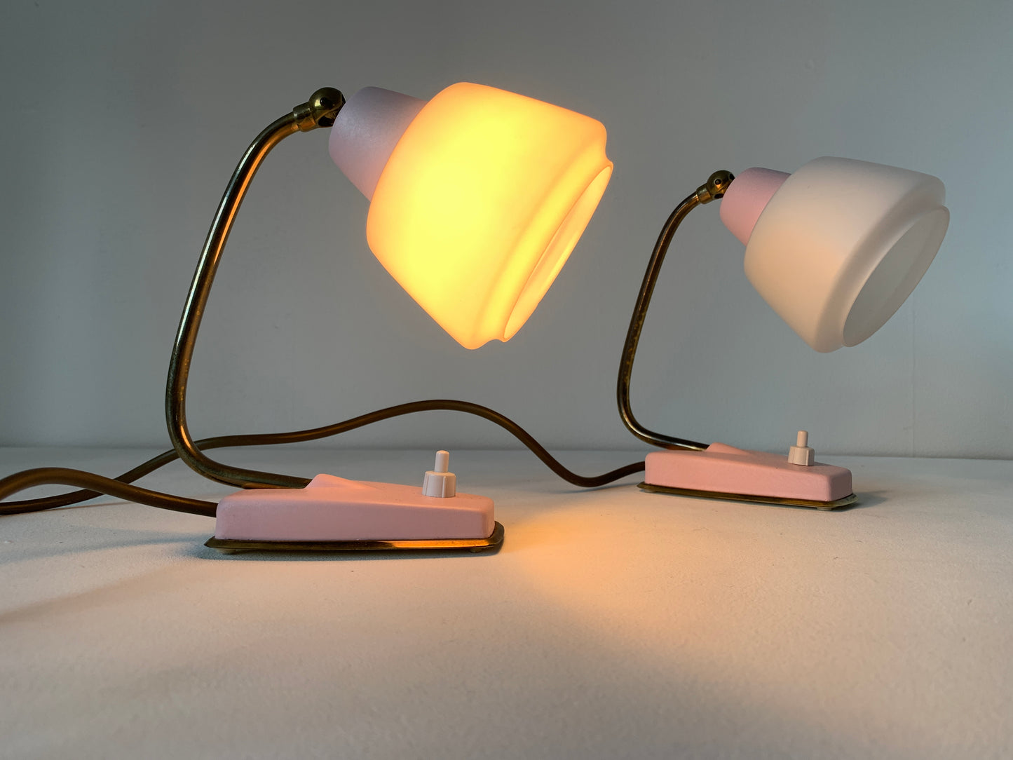 Pair Of Mid Century Modern Desk/Bedside Lamps