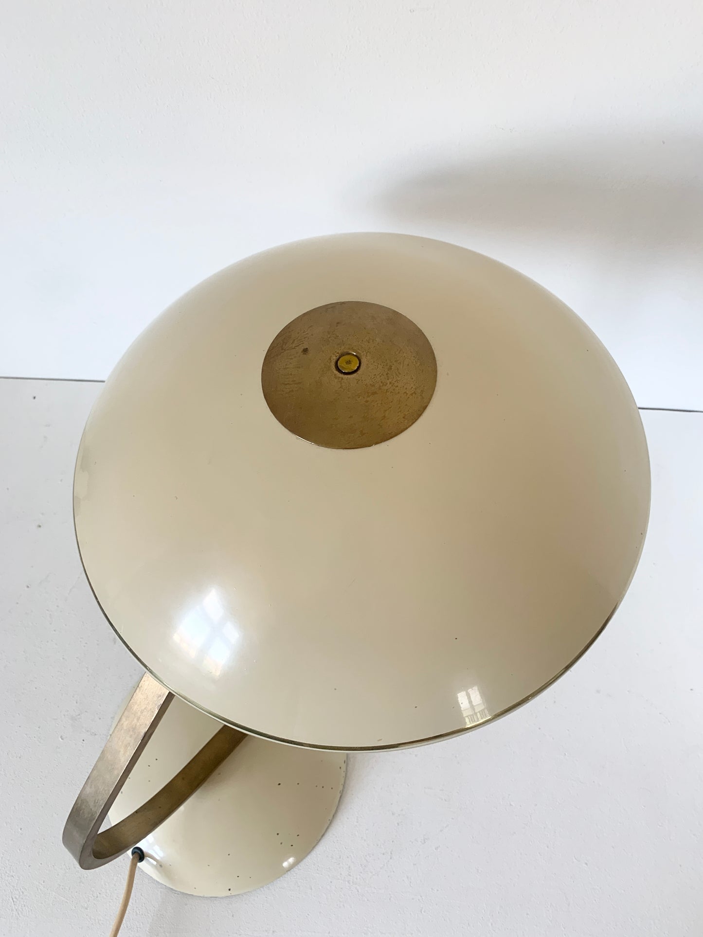 Mid Century Art Deco Bauhaus Flying Saucer Table Lamp by SIS