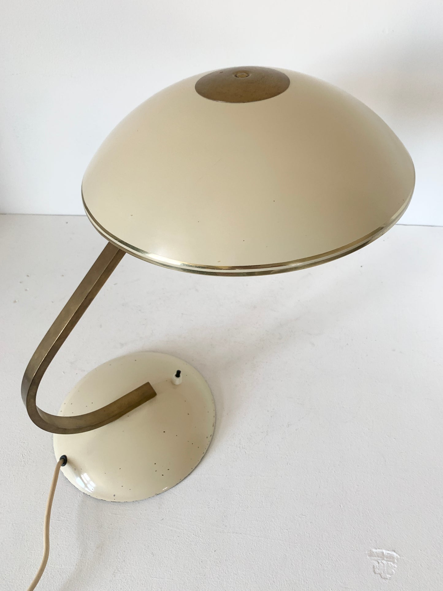 Mid Century Art Deco Bauhaus Flying Saucer Table Lamp by SIS