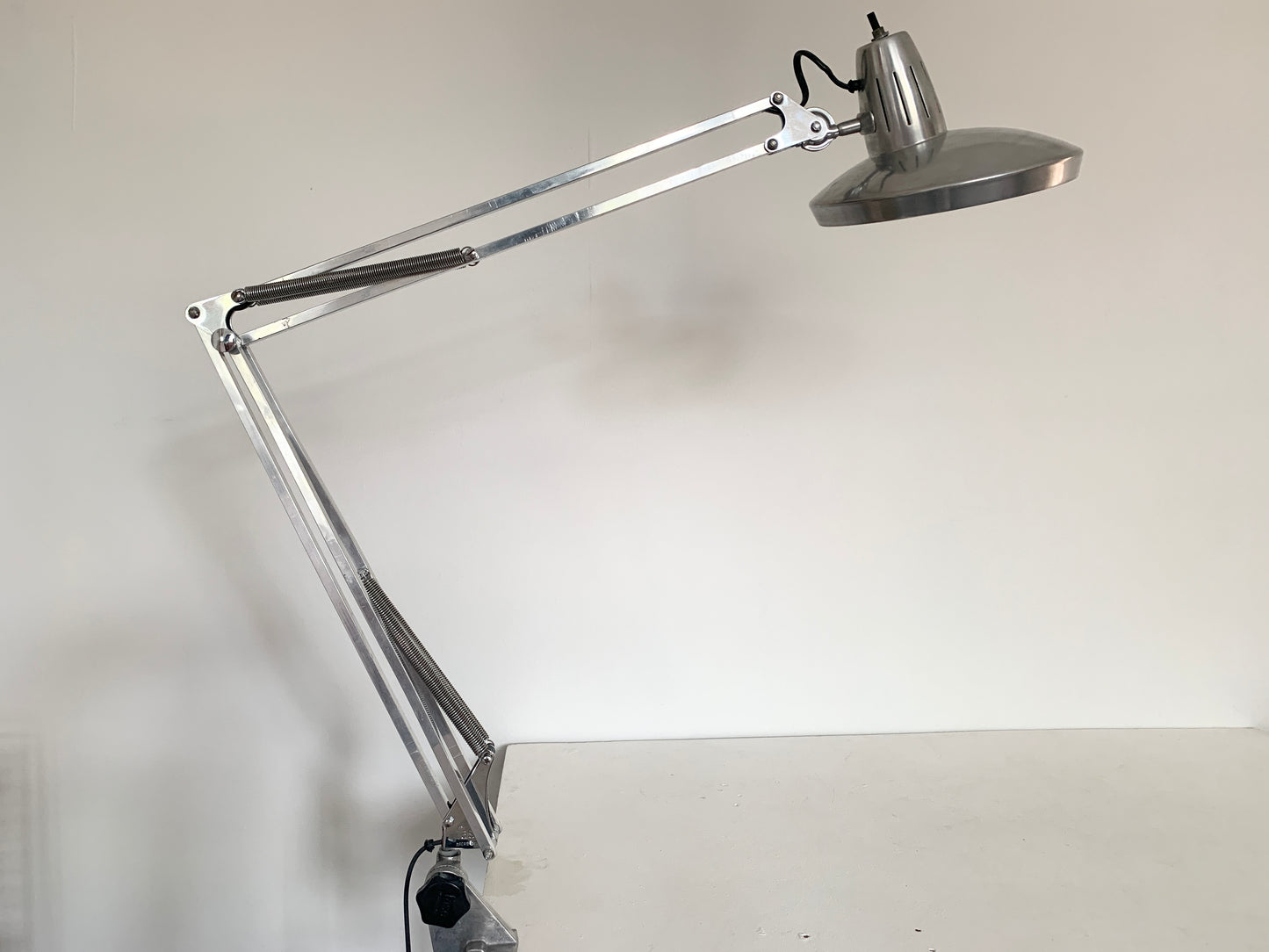 Vintage Space Age Chrome Surface Lamp By Fase Madrid