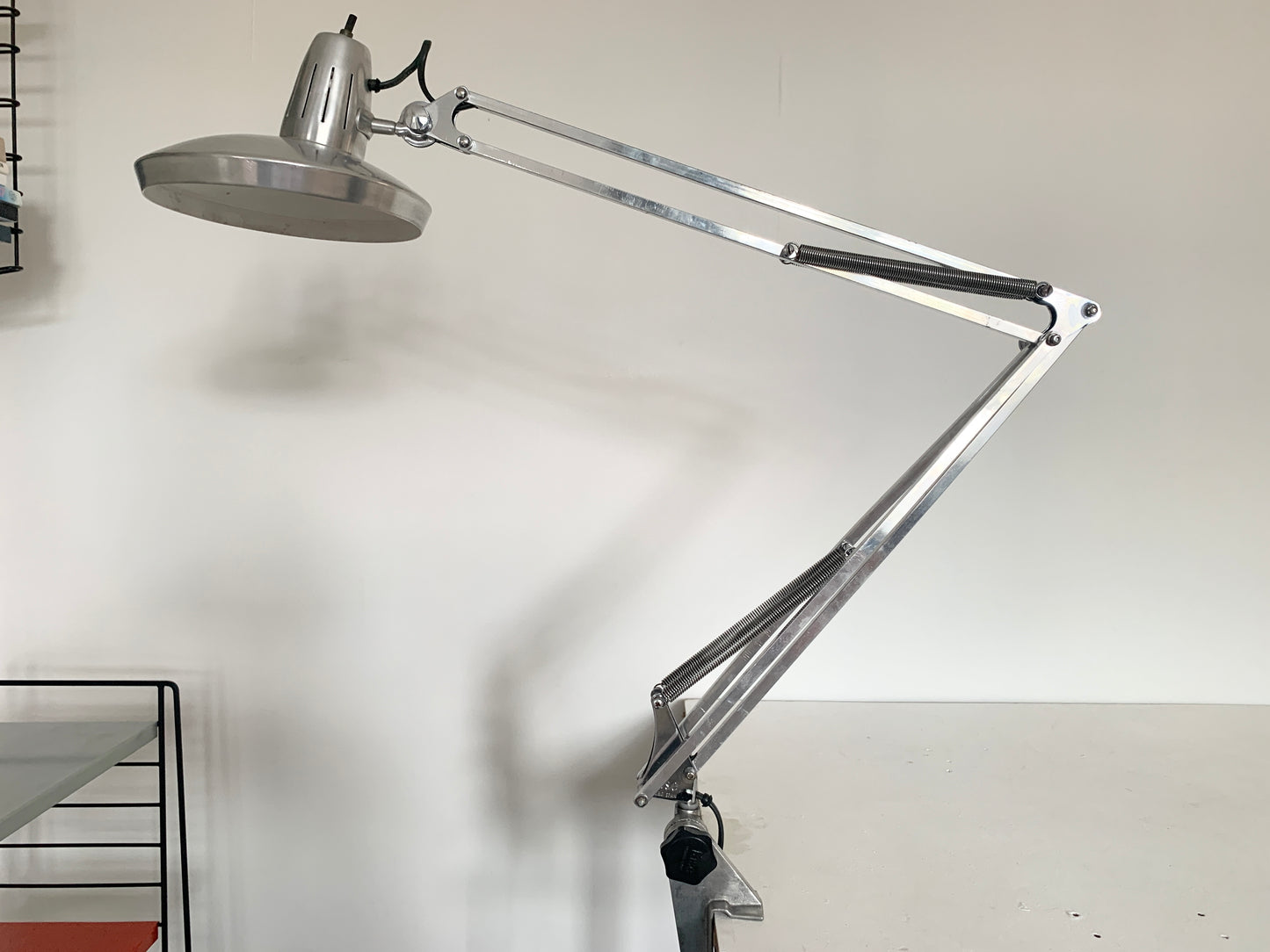 Vintage Space Age Chrome Surface Lamp By Fase Madrid