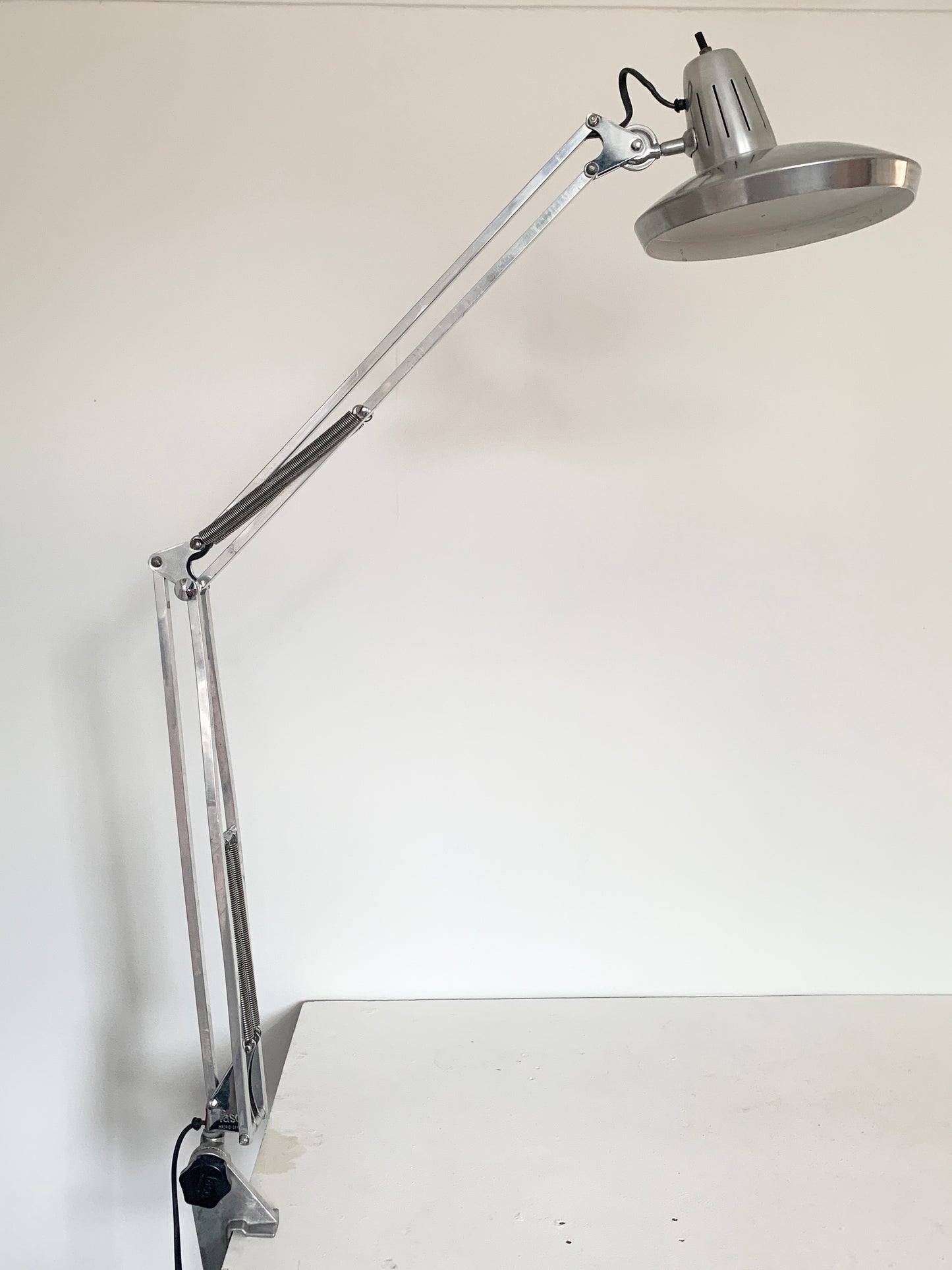 Vintage Space Age Chrome Surface Lamp By Fase Madrid