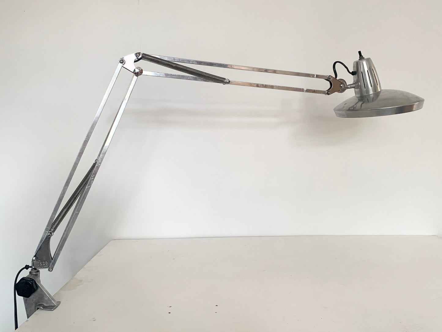 Vintage Space Age Chrome Surface Lamp By Fase Madrid