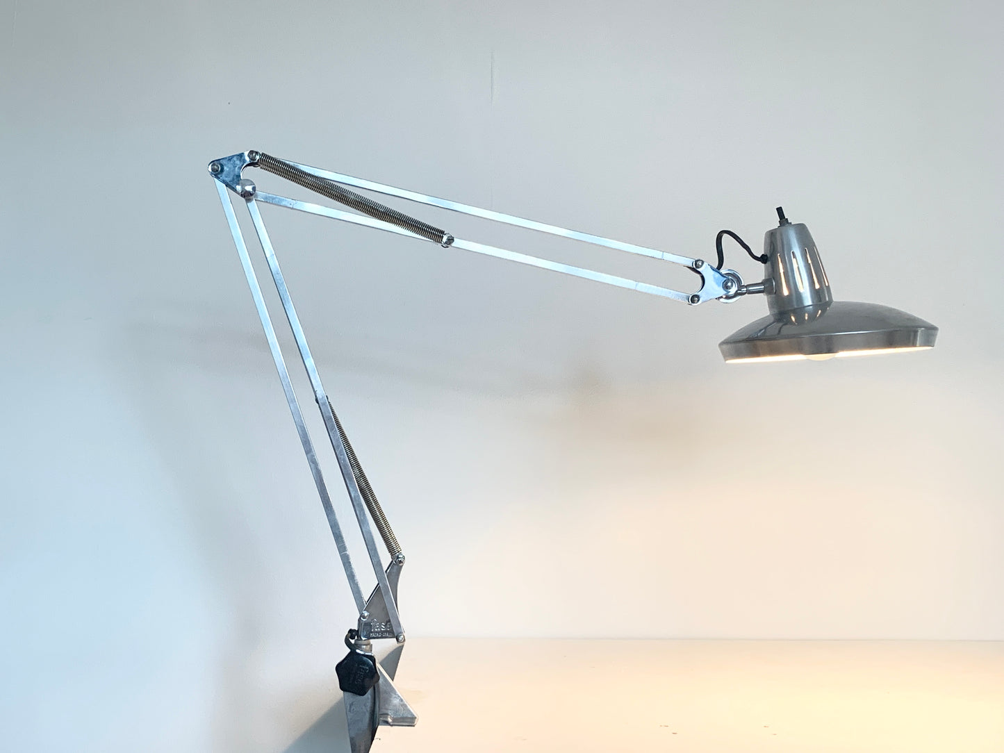 Vintage Space Age Chrome Surface Lamp By Fase Madrid