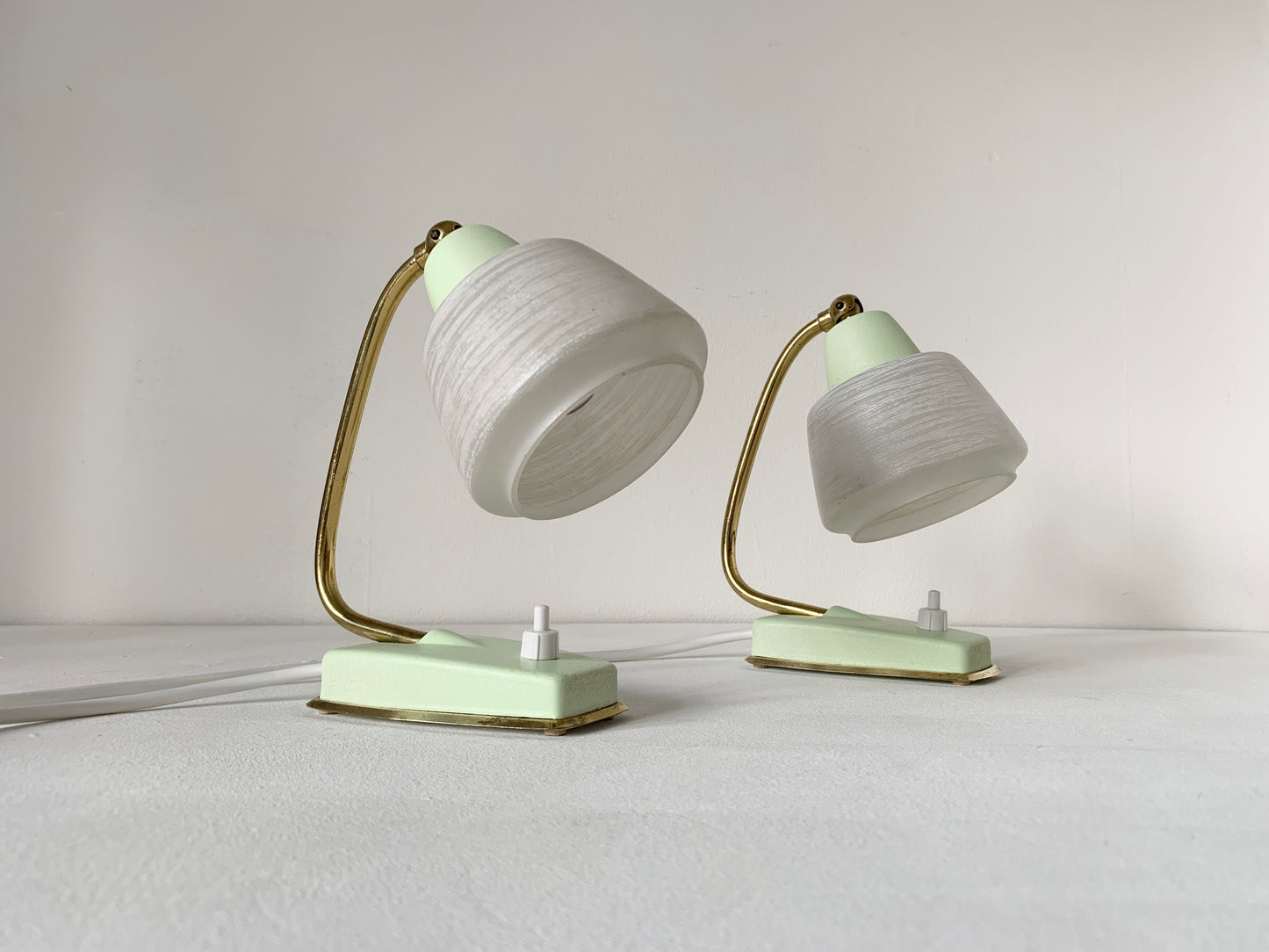 Pair Of Mid Century Modern Desk/Bedside Lamps