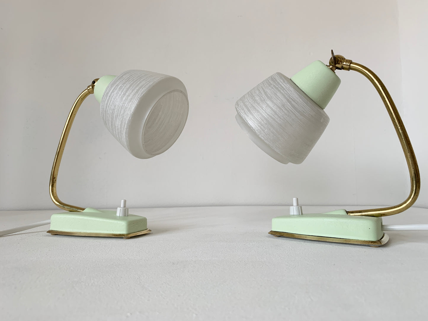 Pair Of Mid Century Modern Desk/Bedside Lamps