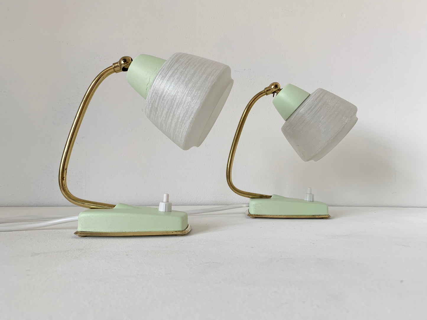 Pair Of Mid Century Modern Desk/Bedside Lamps