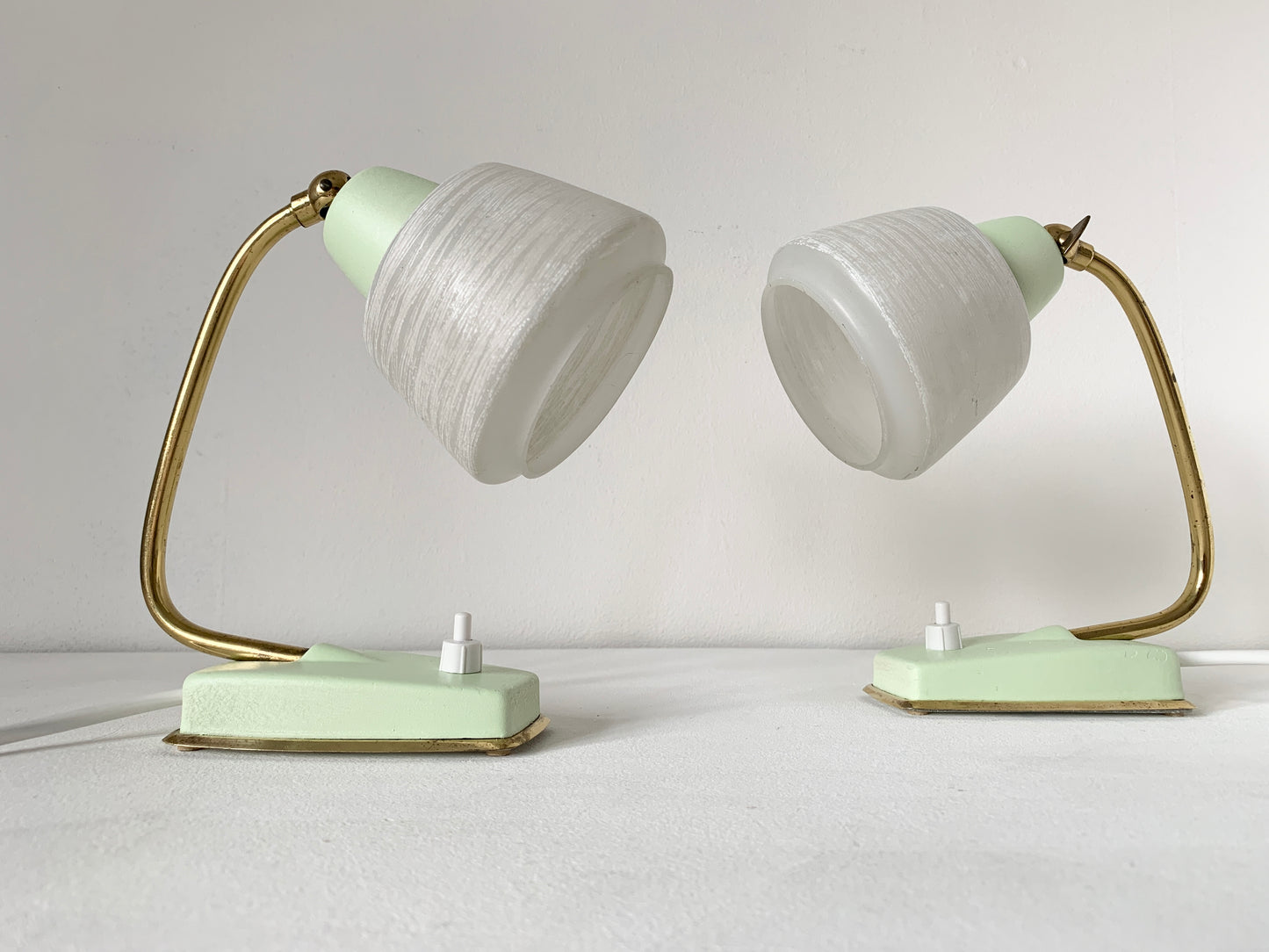 Pair Of Mid Century Modern Desk/Bedside Lamps