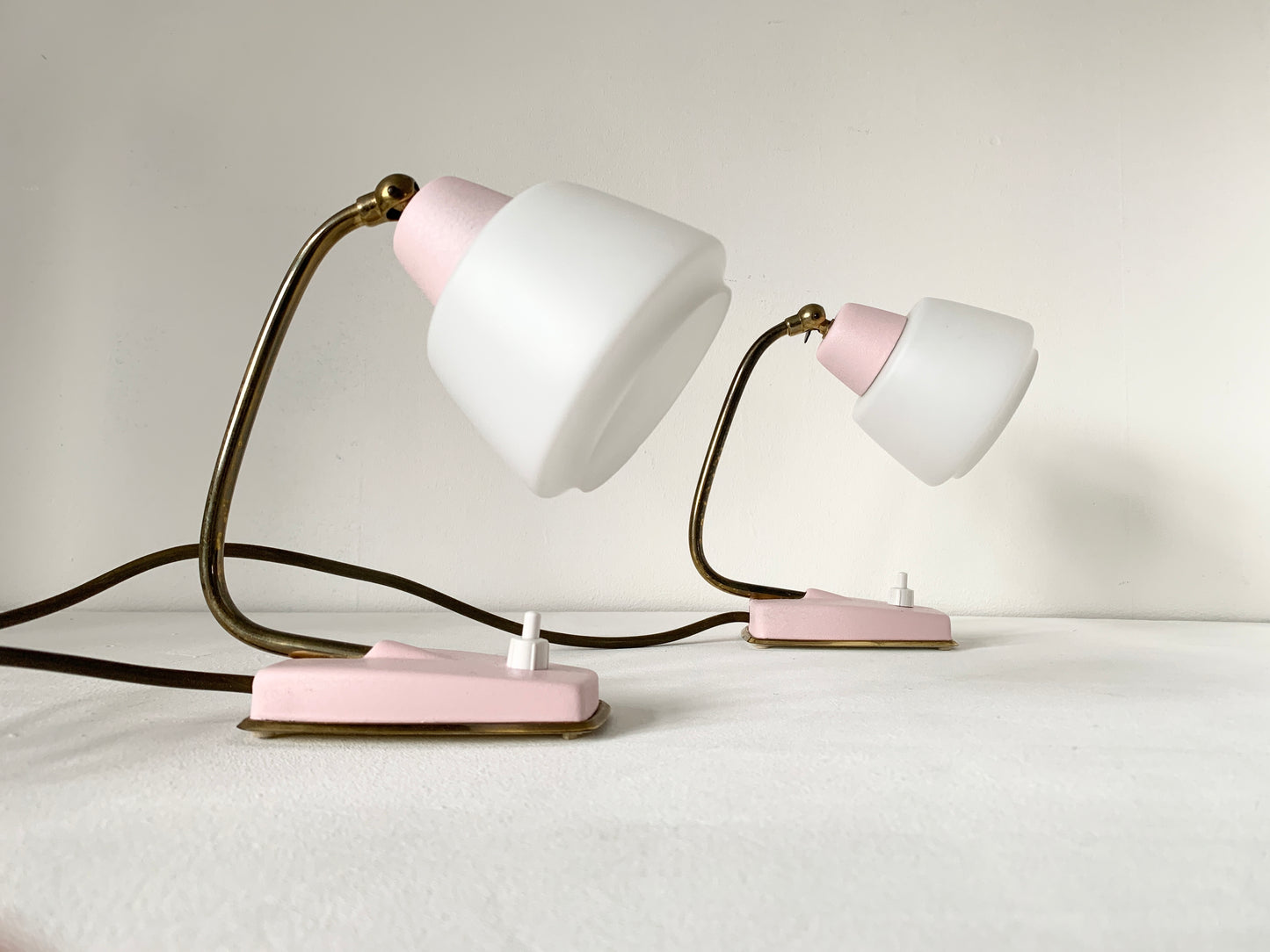 Pair Of Mid Century Modern Desk/Bedside Lamps