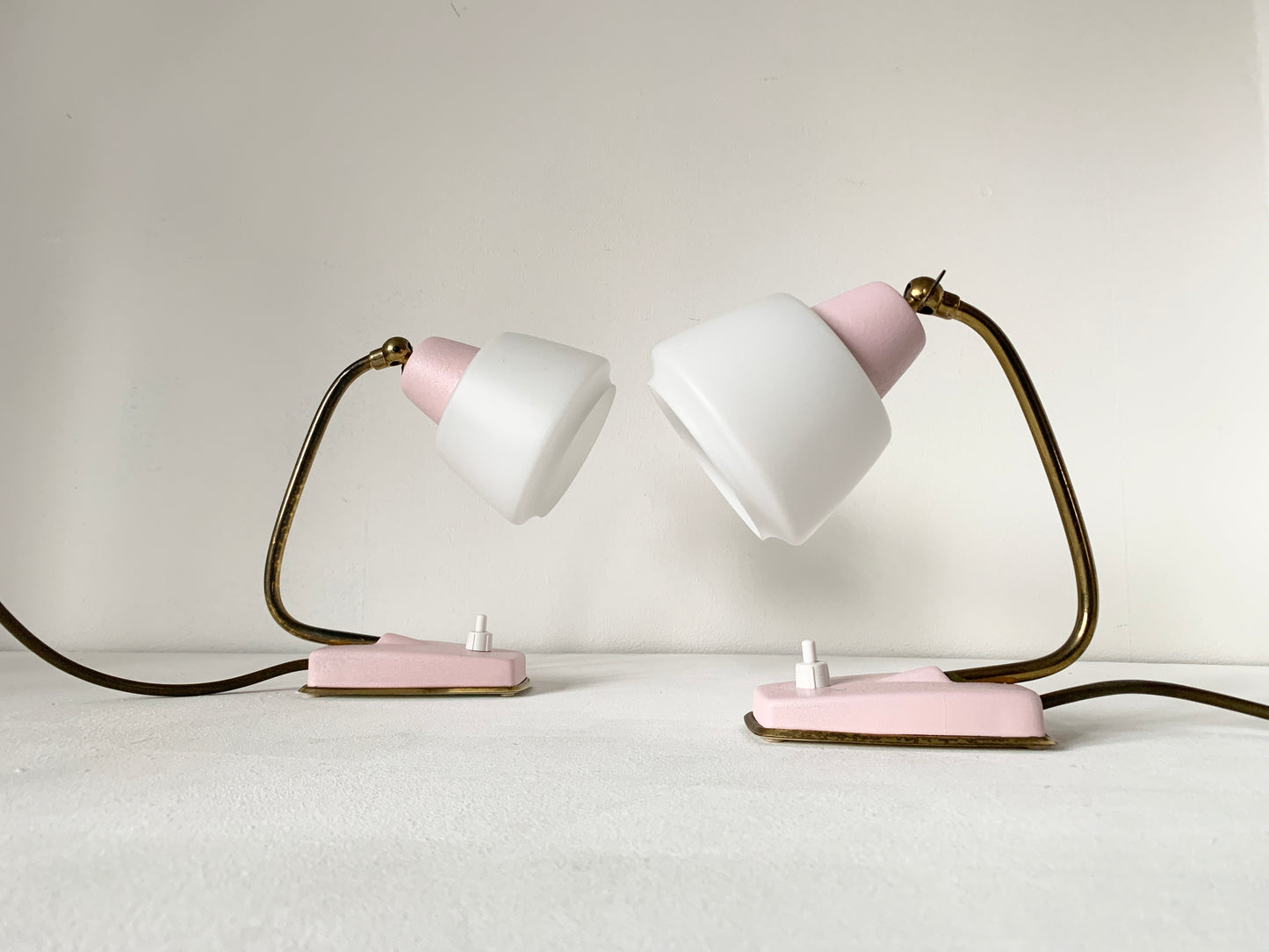 Pair Of Mid Century Modern Desk/Bedside Lamps