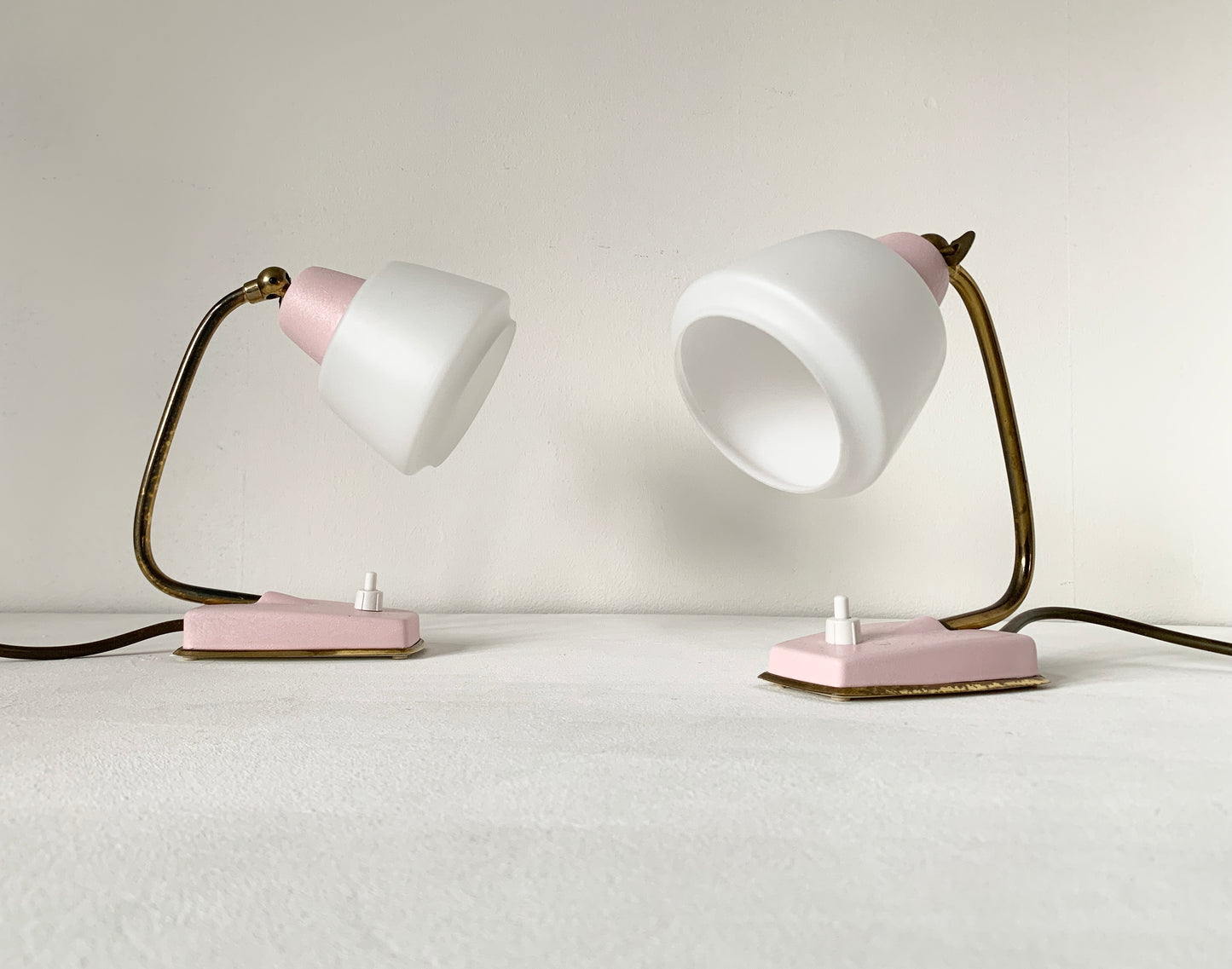 Pair Of Mid Century Modern Desk/Bedside Lamps