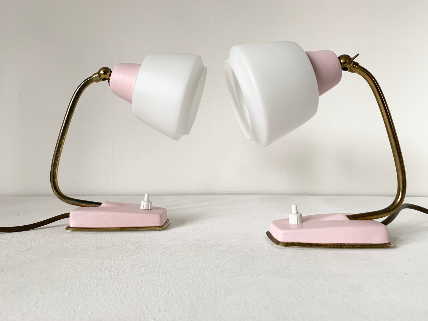 Pair Of Mid Century Modern Desk/Bedside Lamps