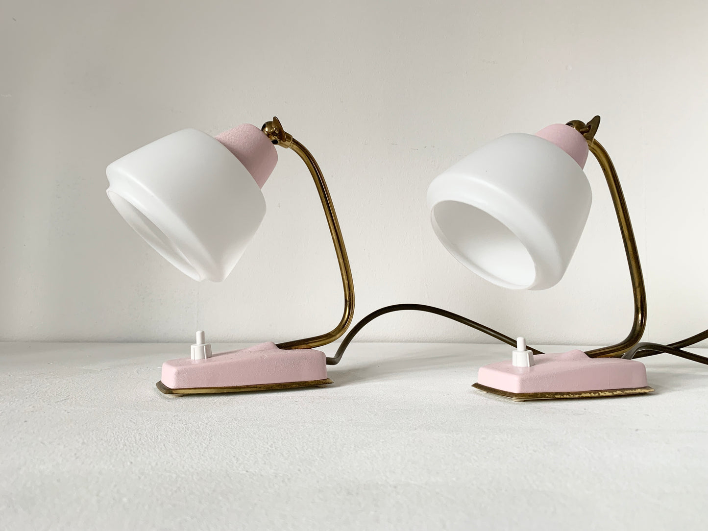 Pair Of Mid Century Modern Desk/Bedside Lamps