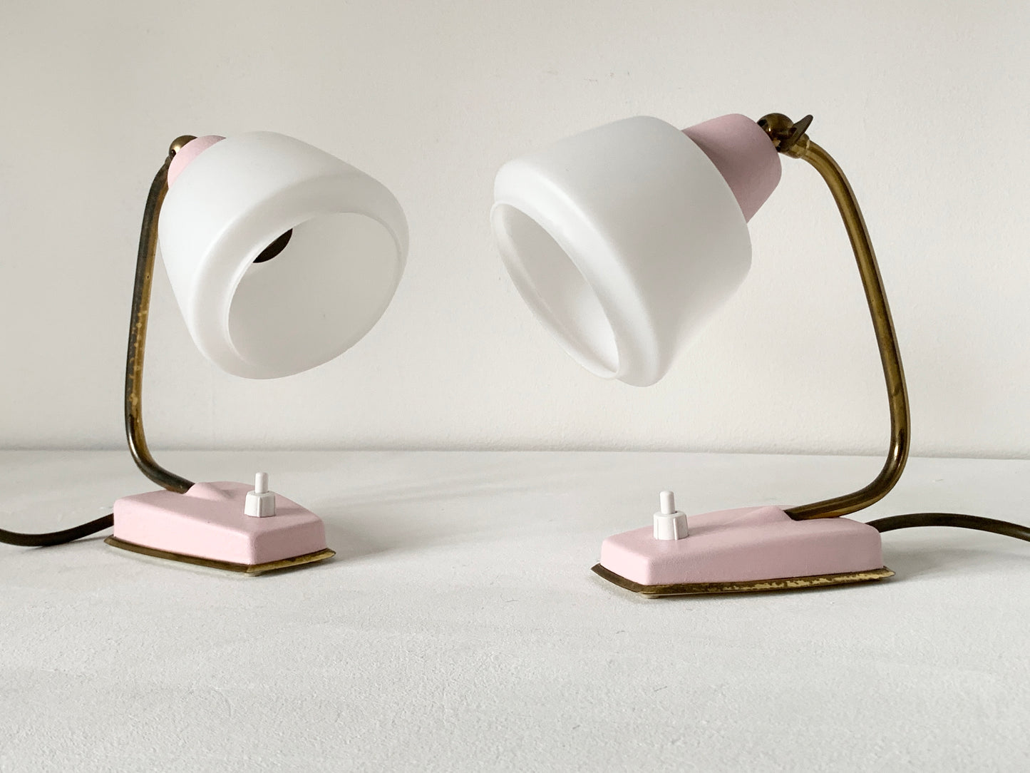 Pair Of Mid Century Modern Desk/Bedside Lamps