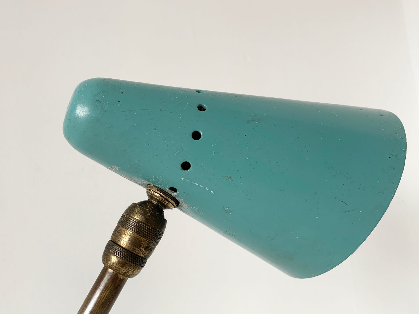 Turquoise Tripod Lamp by Jean Boris Lacroix