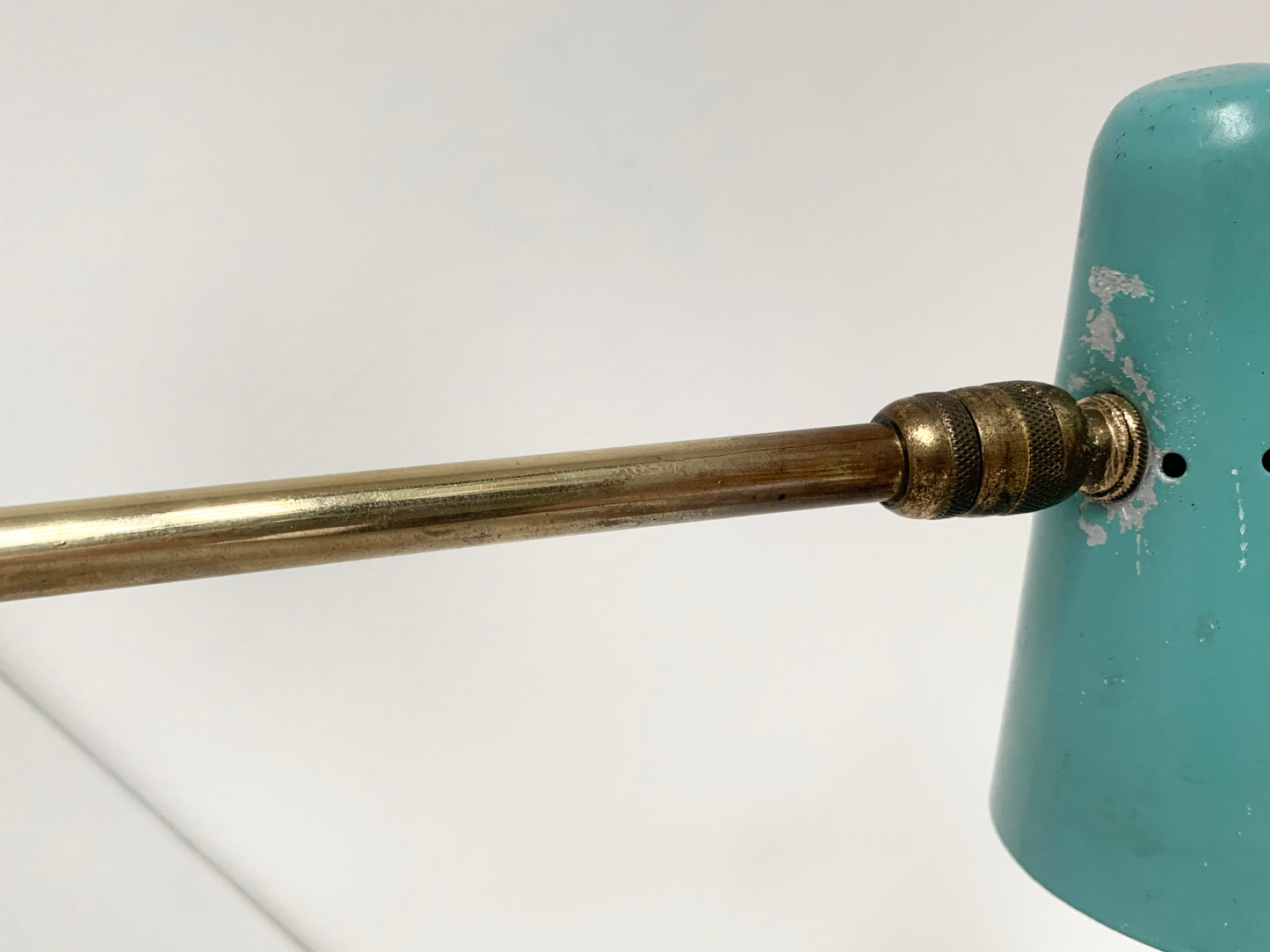 Turquoise Tripod Lamp by Jean Boris Lacroix