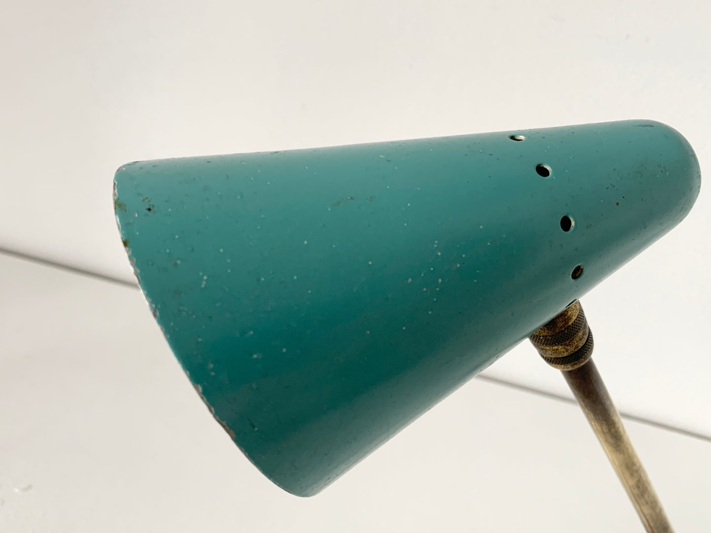 Turquoise Tripod Lamp by Jean Boris Lacroix