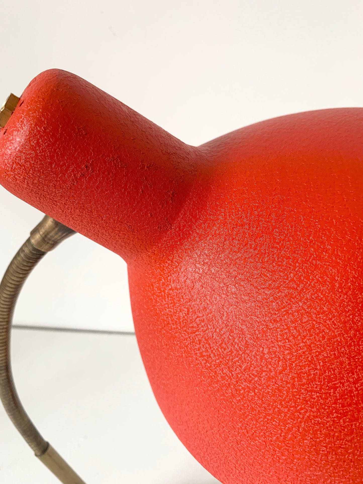 Mid Century Red Desk Lamp by Boris Lacroix